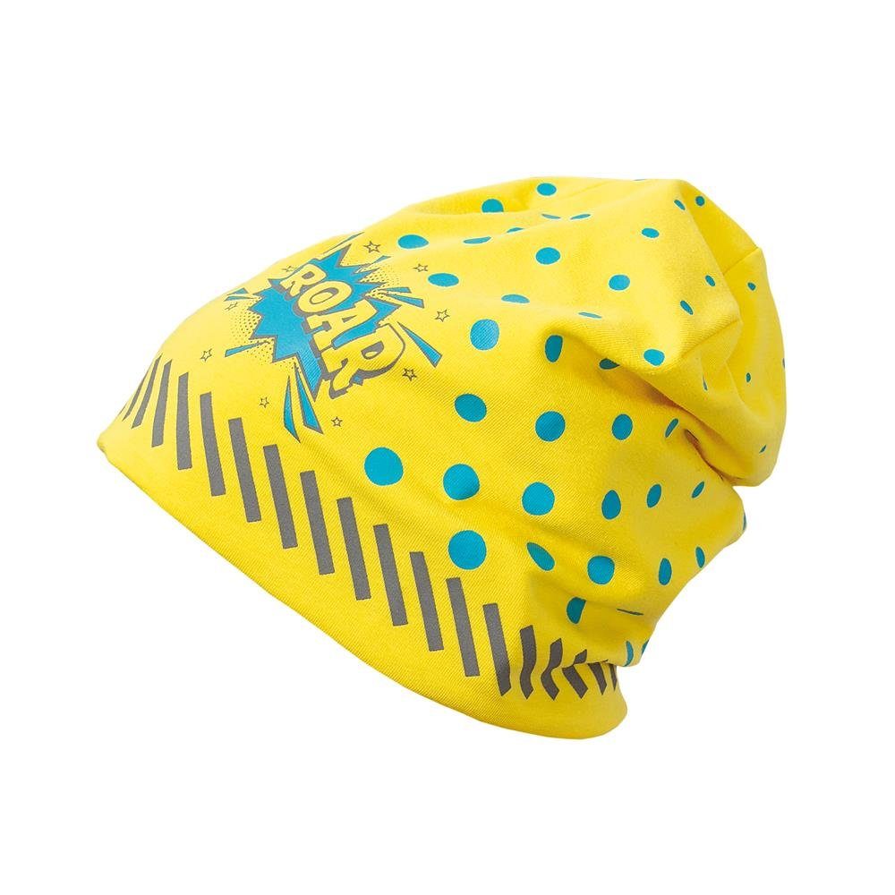 Roth Jerseymütze Roar Gelb, 50-54 cm Kopfumfang, reflektierend, für Kinder 5-8 Jahre | Mützen