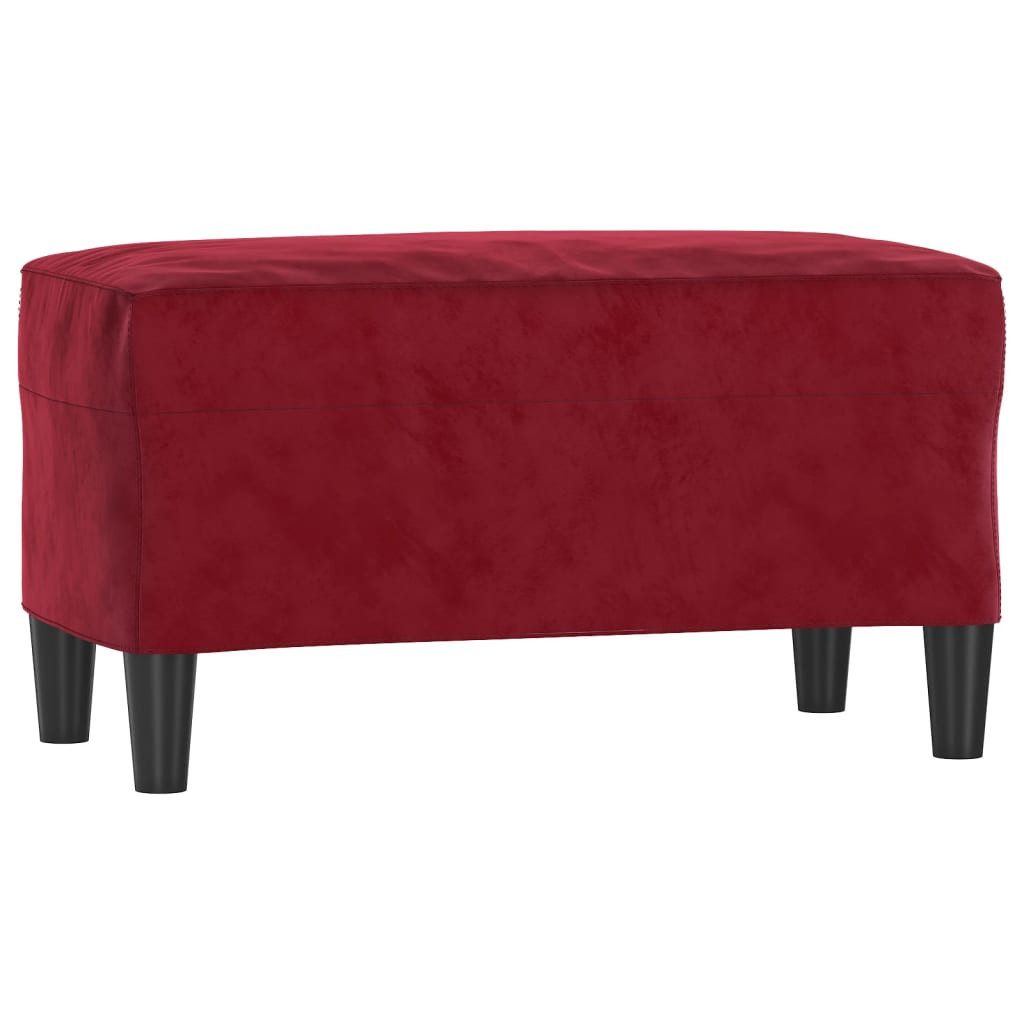 furnicato Sitzbank Multifunktionale 70x35x41 cm in Weinrot mit Samtbezug (1-St)