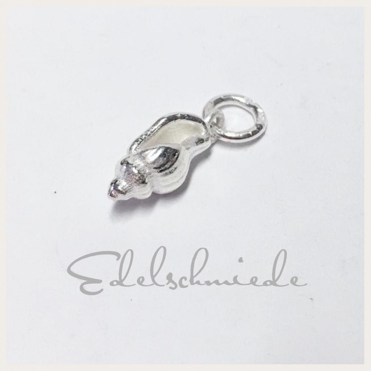 Kettenanhänger kleine Muschel als Kettenanhänger in 925 Silber