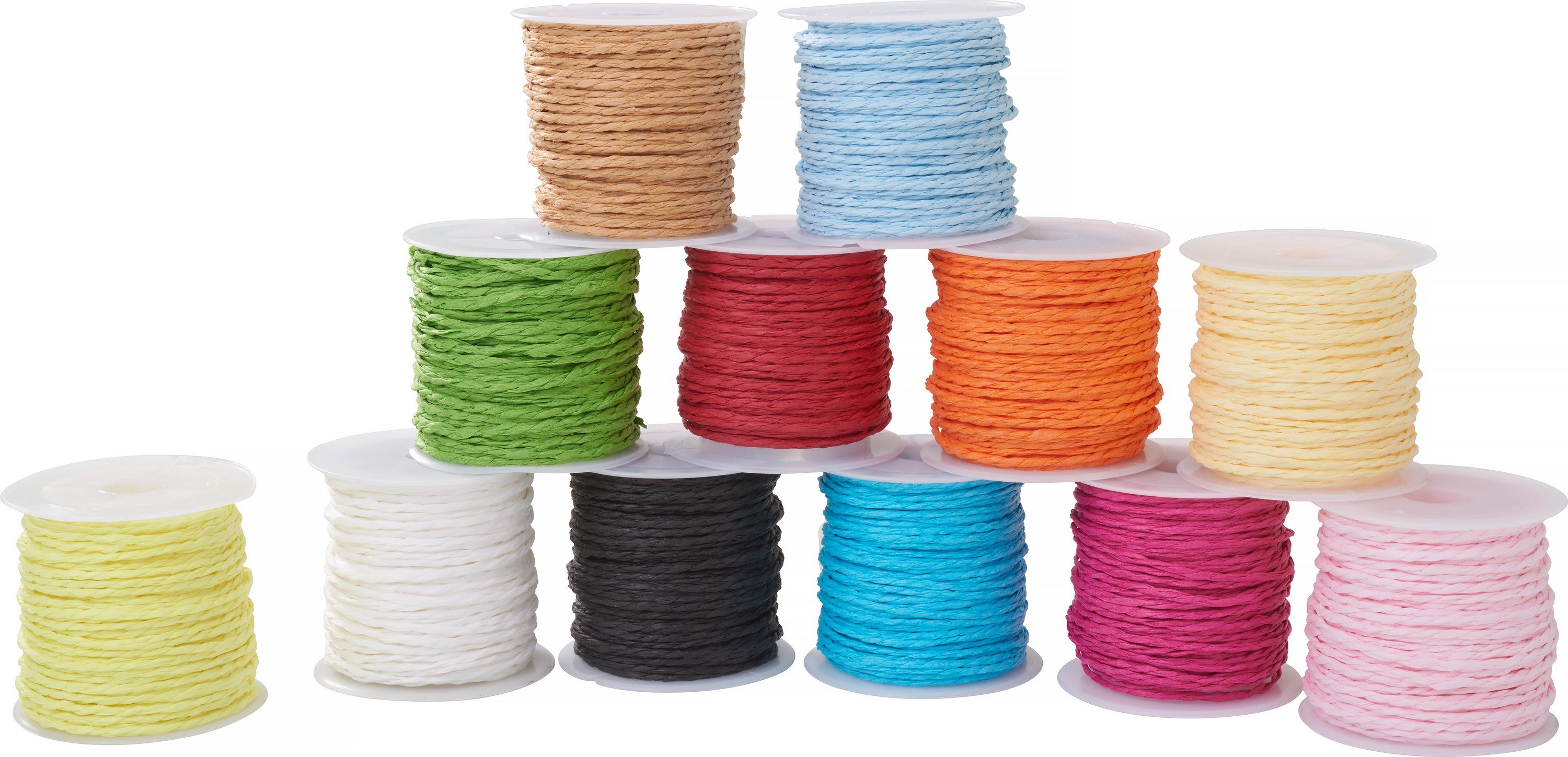 VBS Papierkordel Häkelwolle, 12 Stück