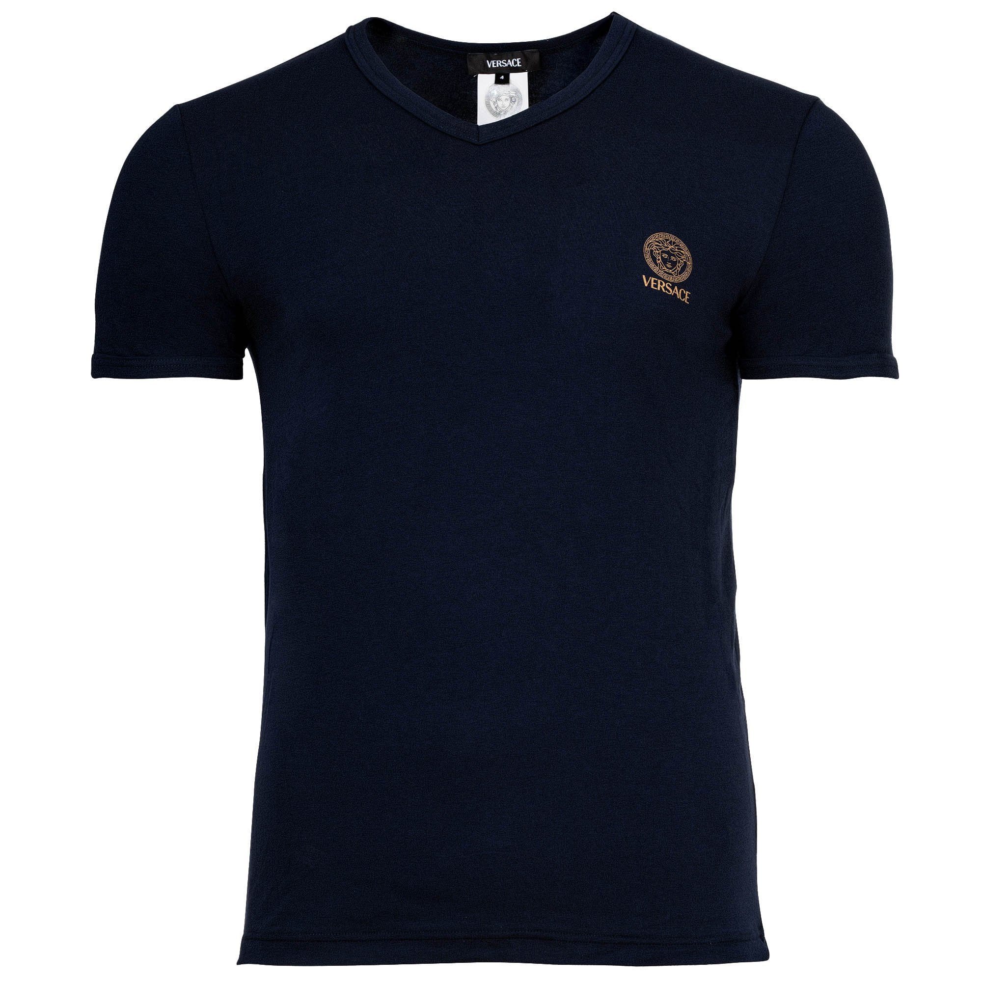 Versace T-Shirt Herren T-Shirt 1er Pack Baumwolle (Packung, 1er Pack) günstig online kaufen