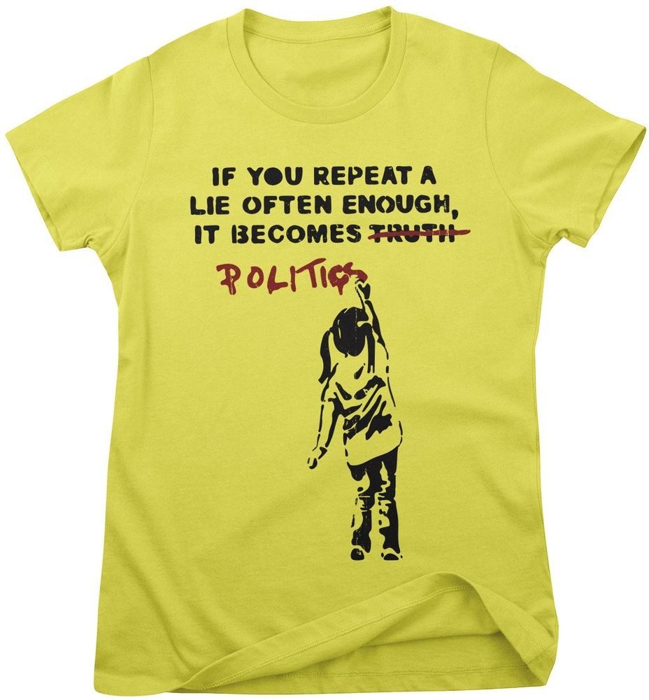 BANKSY T-Shirt Politics Girly Tee