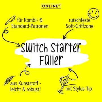 Online Pen Füller Switch Starter, ergonomisch, ideal zum Schreiben-Lernen, Anfängerfüller & Rollerball