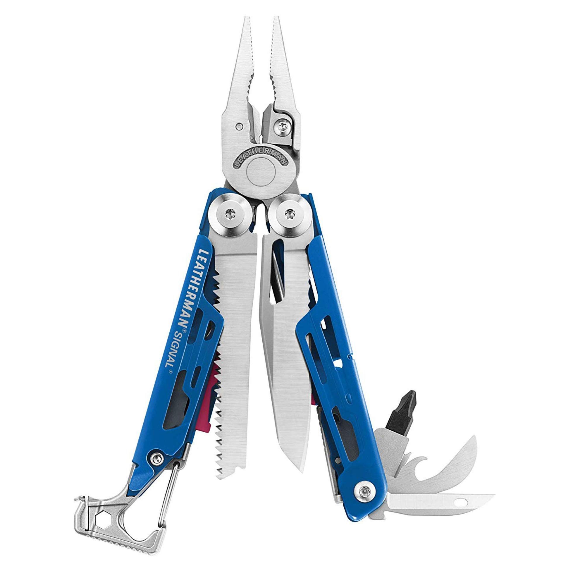 Multitool Leatherman Signal Multi-Tool - 19 Tools, Schwarzes Nylonholster