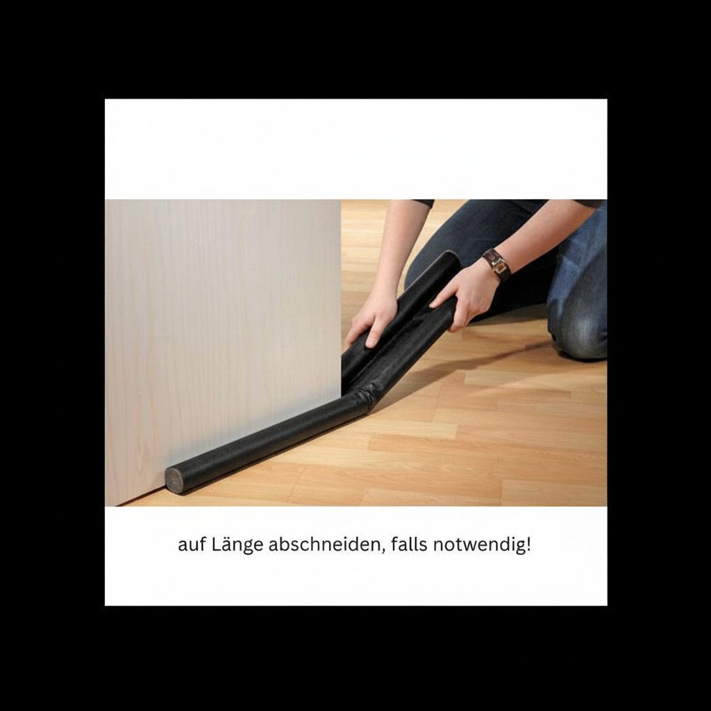 Kaiman GmbH Zugluftstopper 3 x 90 cm Zugluft Zugluftstop Türdichtung Türisolierung Durchzug