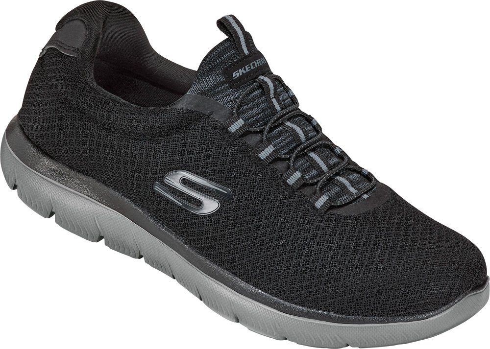 Skechers Slip-On Sneaker aus Flachstrick-Mesh mit bequemer Memory-Foam-Innensohle