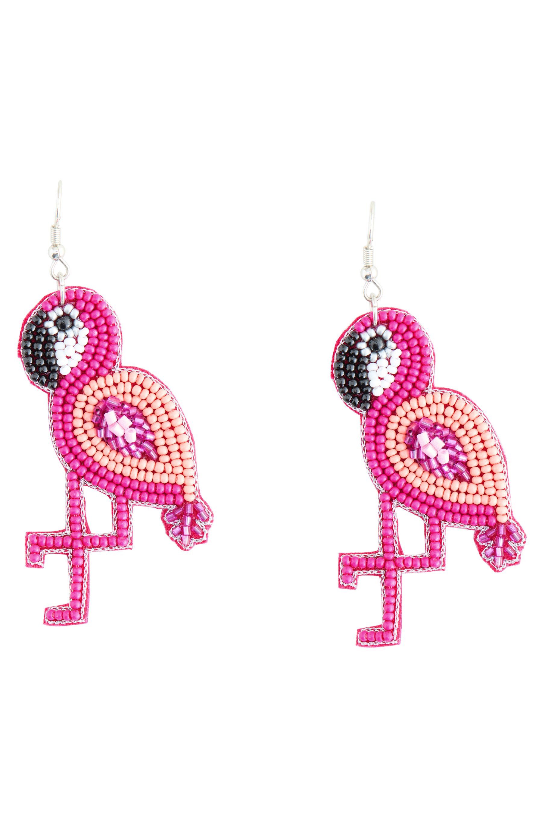 Next Paar Ohrhänger Ohrhänger mit Zierperlen, Flamingo (1-tlg) günstig online kaufen