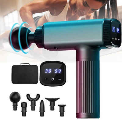 XERSEK Massagepistole Massage Gun 30Geschwindigkeiten Massagepistole LED-Anzeige-Touchscreen, für Rücken Nacken Bein Arm