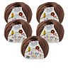 10 x ALIZE COTTON GOLD HOBBY NEW 493 BROWN