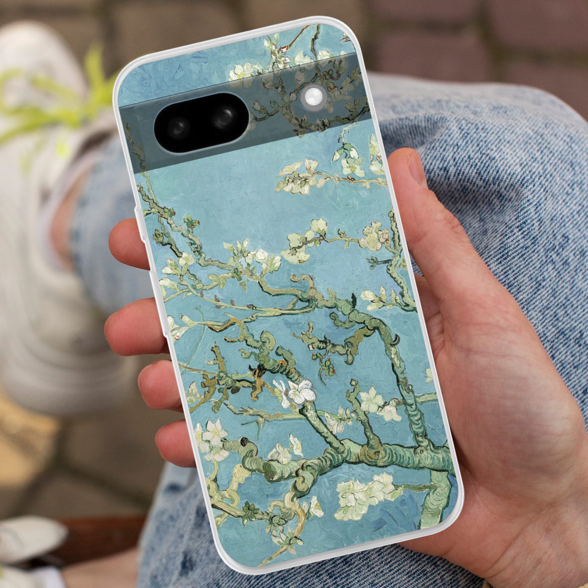 MuchoWow Handyhülle für Google Pixel 8a Mandelblüte - Van Gogh - Kunst, Phone Case, Silikon, Schutzhülle Dünn