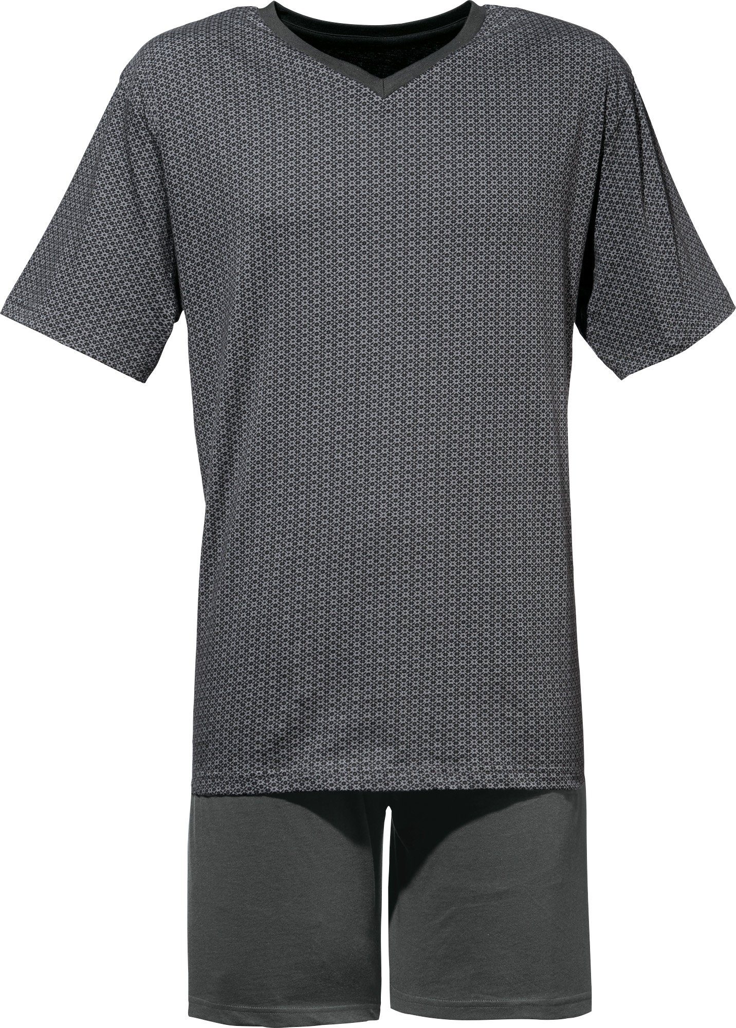 Erwin Müller Pyjama Herren-Shorty Single-Jersey gemustert