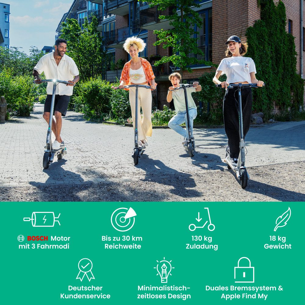 Egret E-Scooter Ey! 1,2,3,6,S mit Straßenzulassung, Blinker, 20 km/h, 30-65 km Reichweite, Entwicklung & Service aus Deutschland