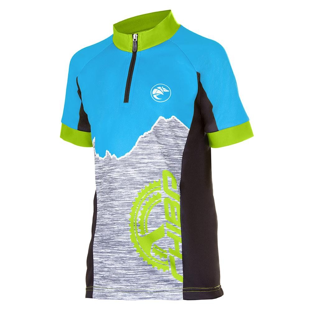 Fahrradhose CHIBA Watzmann Shirt Kids - atmungsaktives Radtrikot mit Rückentasche