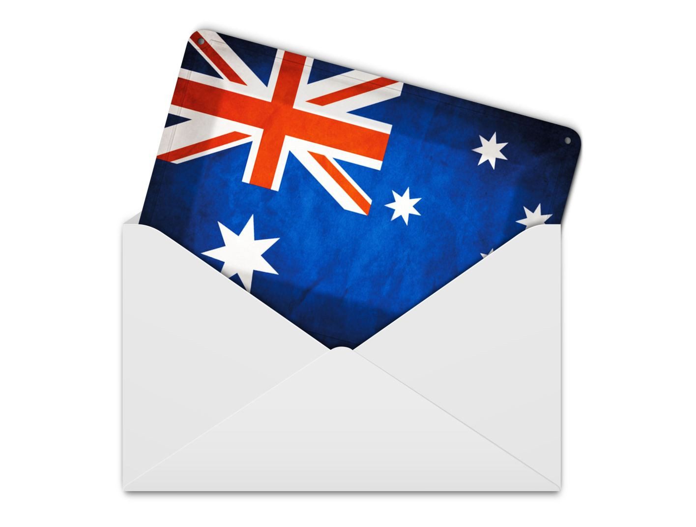 Femer GmbH Postkarte Flagge 14x10 cm Australien Fahne, unfrankiert