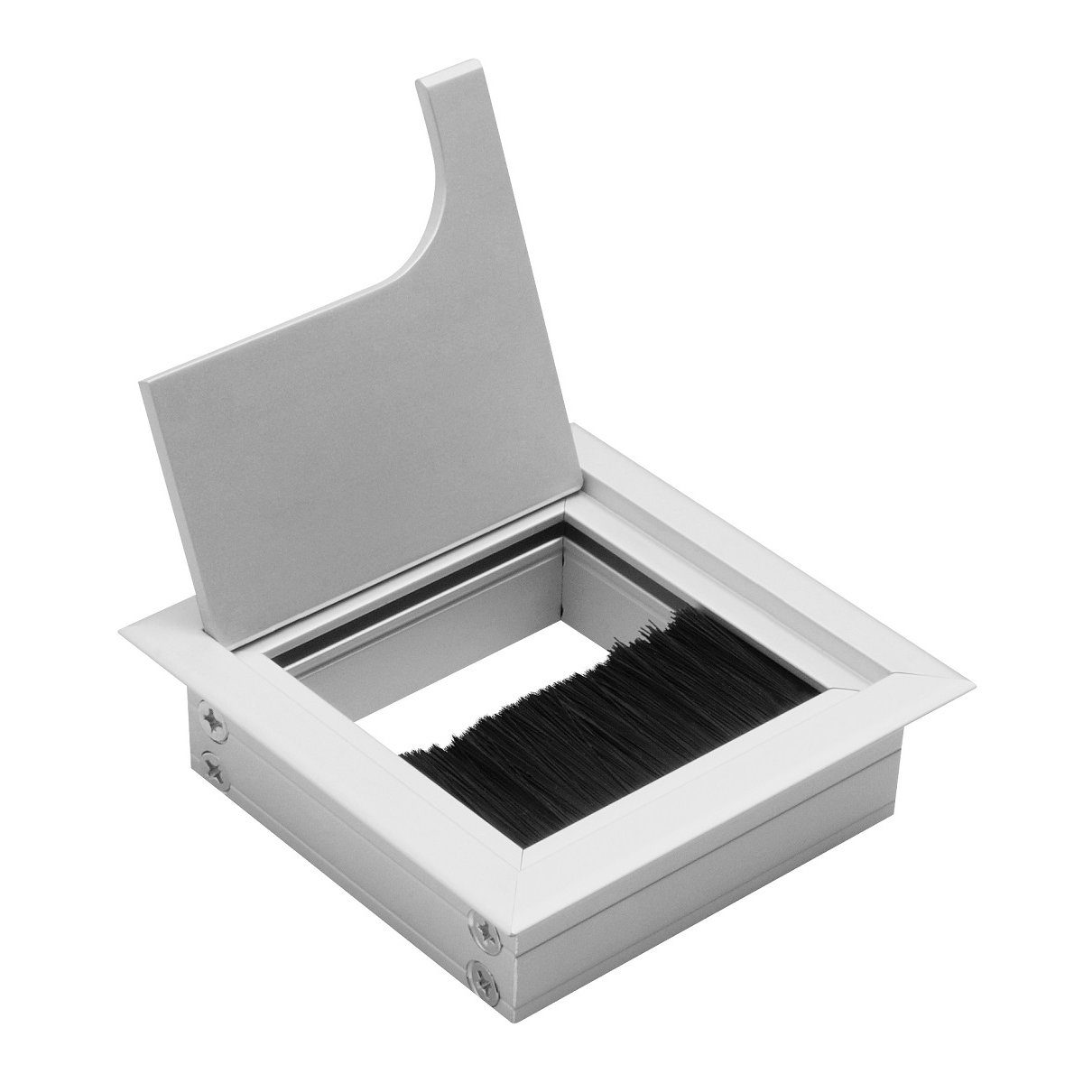 MS Beschläge Kabelkanal Kabeldurchlass Aluminium Kabeldose Bürstendichtung