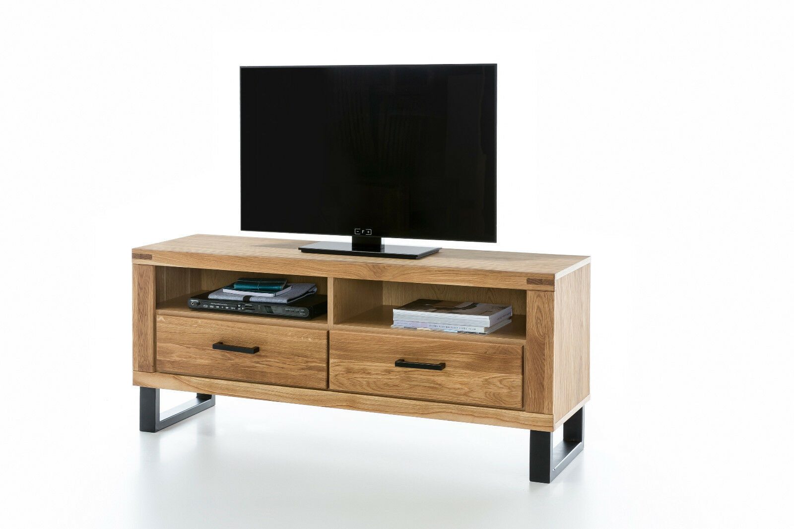 ELFO Lowboard TV Board Tina TV Kommode in Wildeiche geölt Teilmassiv Breite 138cm