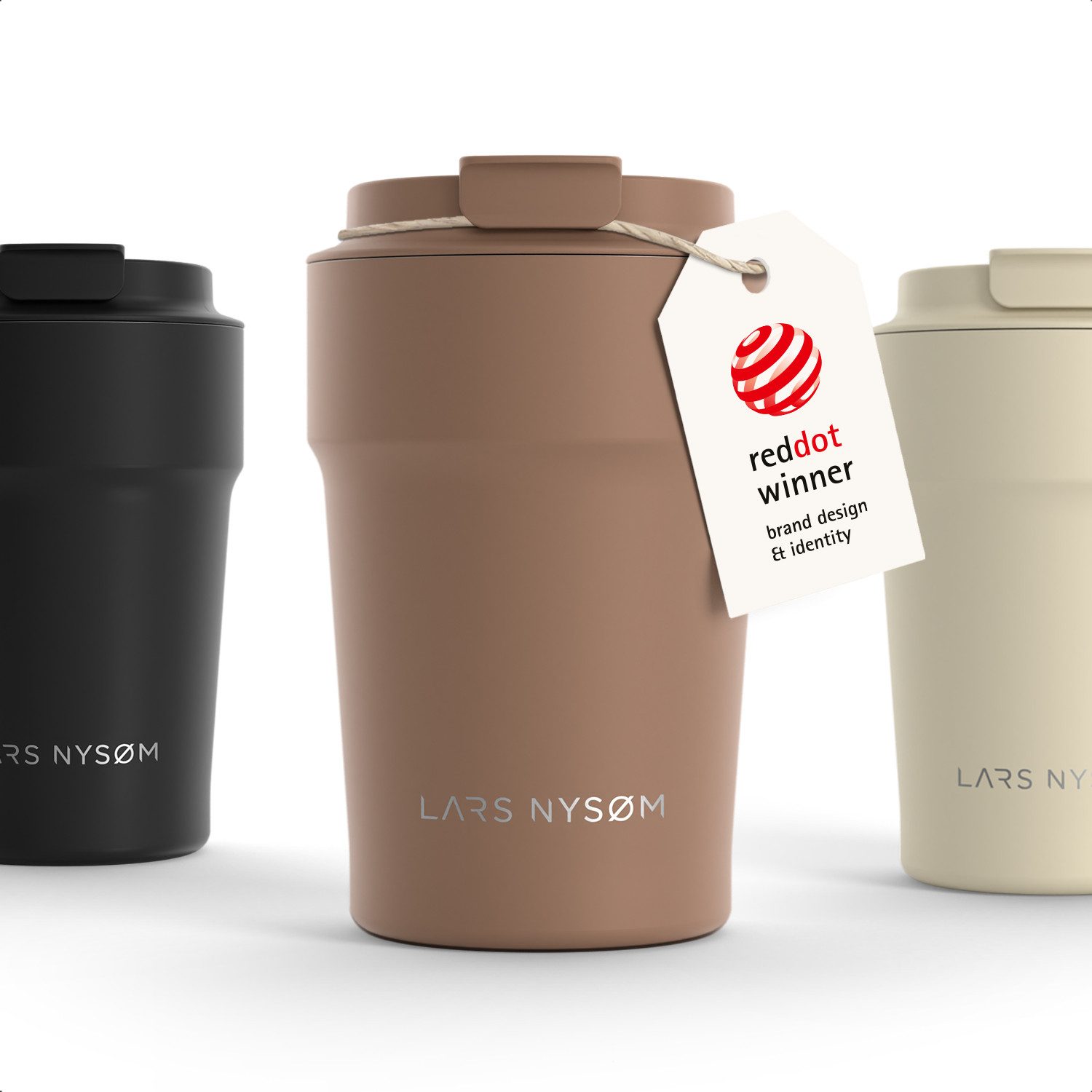 LARS NYSØM Thermobecher Bevægelse, 1-tlg., Thermobecher mit Vakuum Isolierung: 4h heiß / 8h kühl