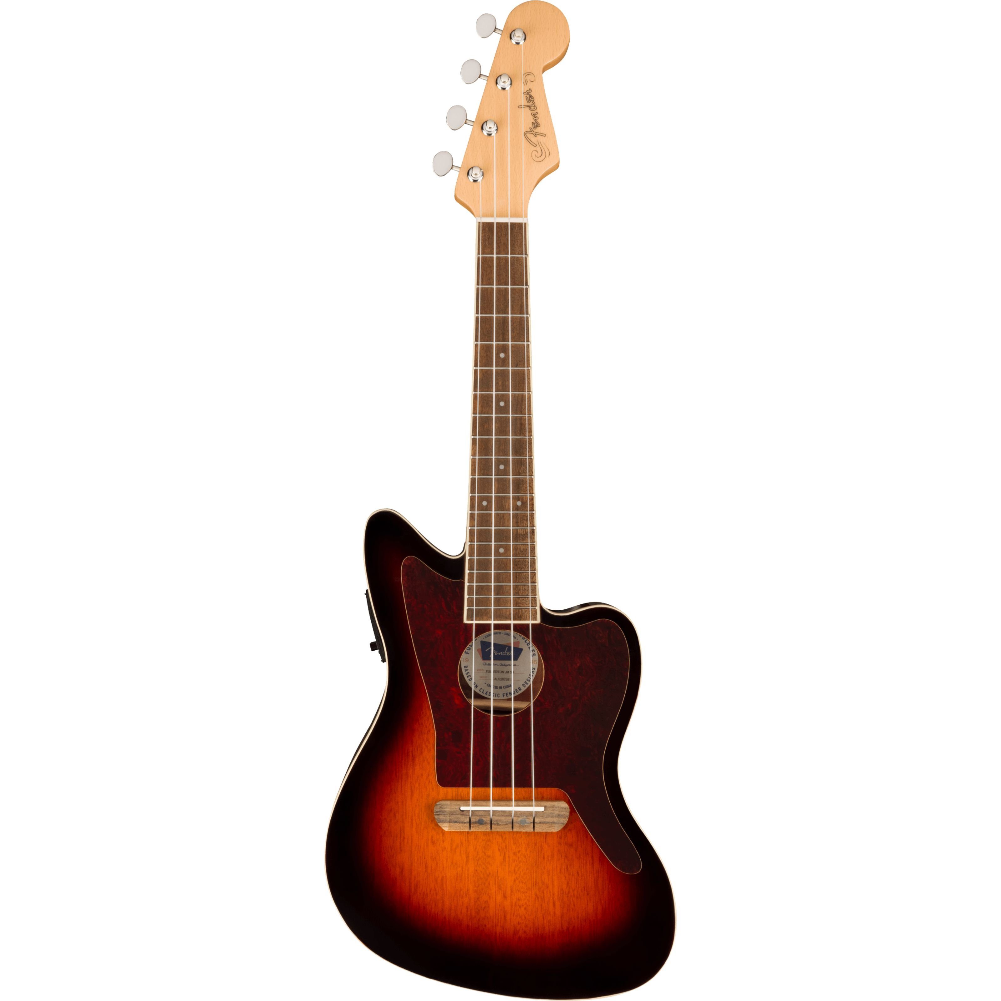 Fender Ukulele, Ukulelen, Konzert Ukulelen, Fullerton Jazzmaster Uke 3-Color Sunburst - Konzert Ukulele