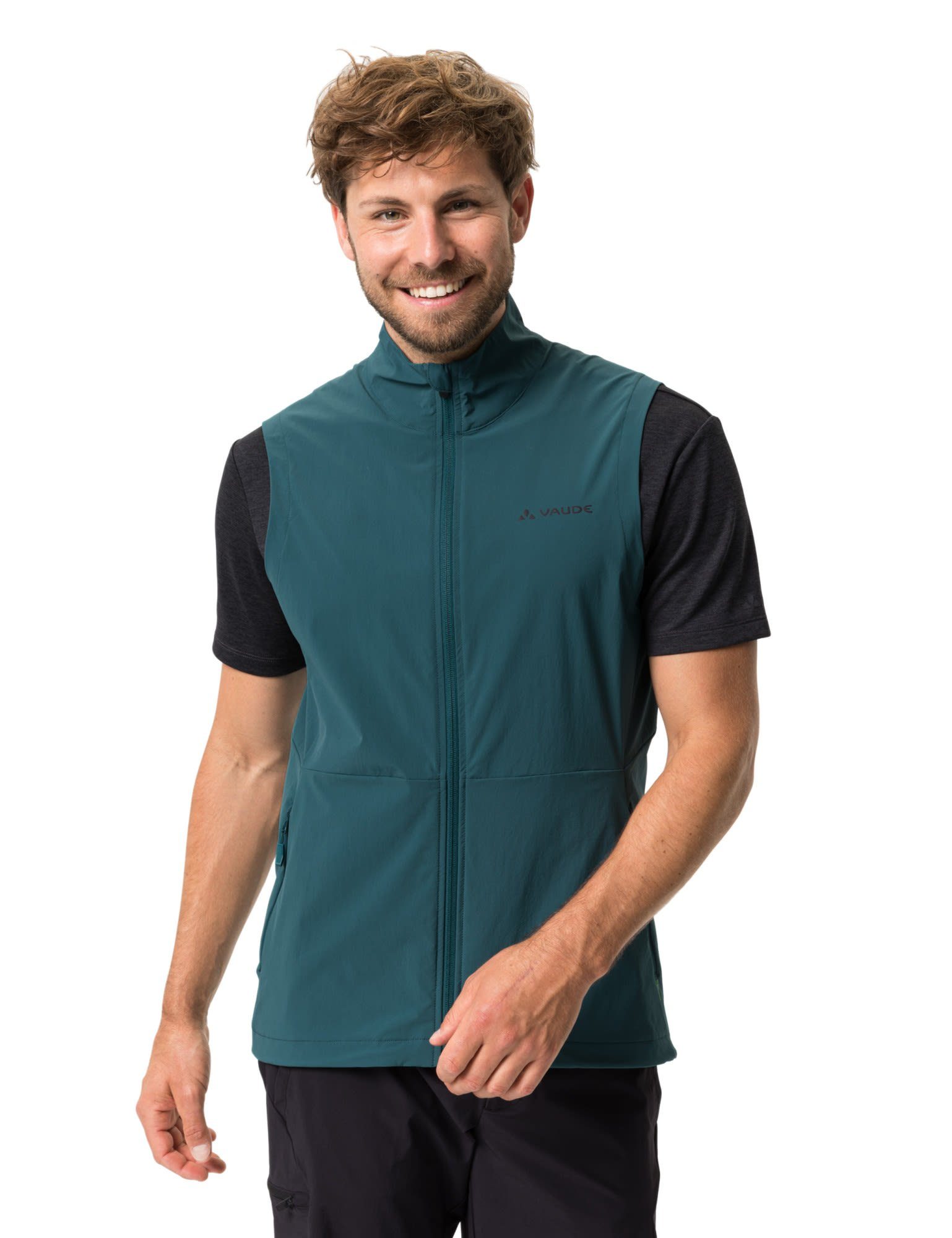 Funktionsweste Winddichte Mens Weste Green Mallard VAUDE Yaras Vest Herren Vaude