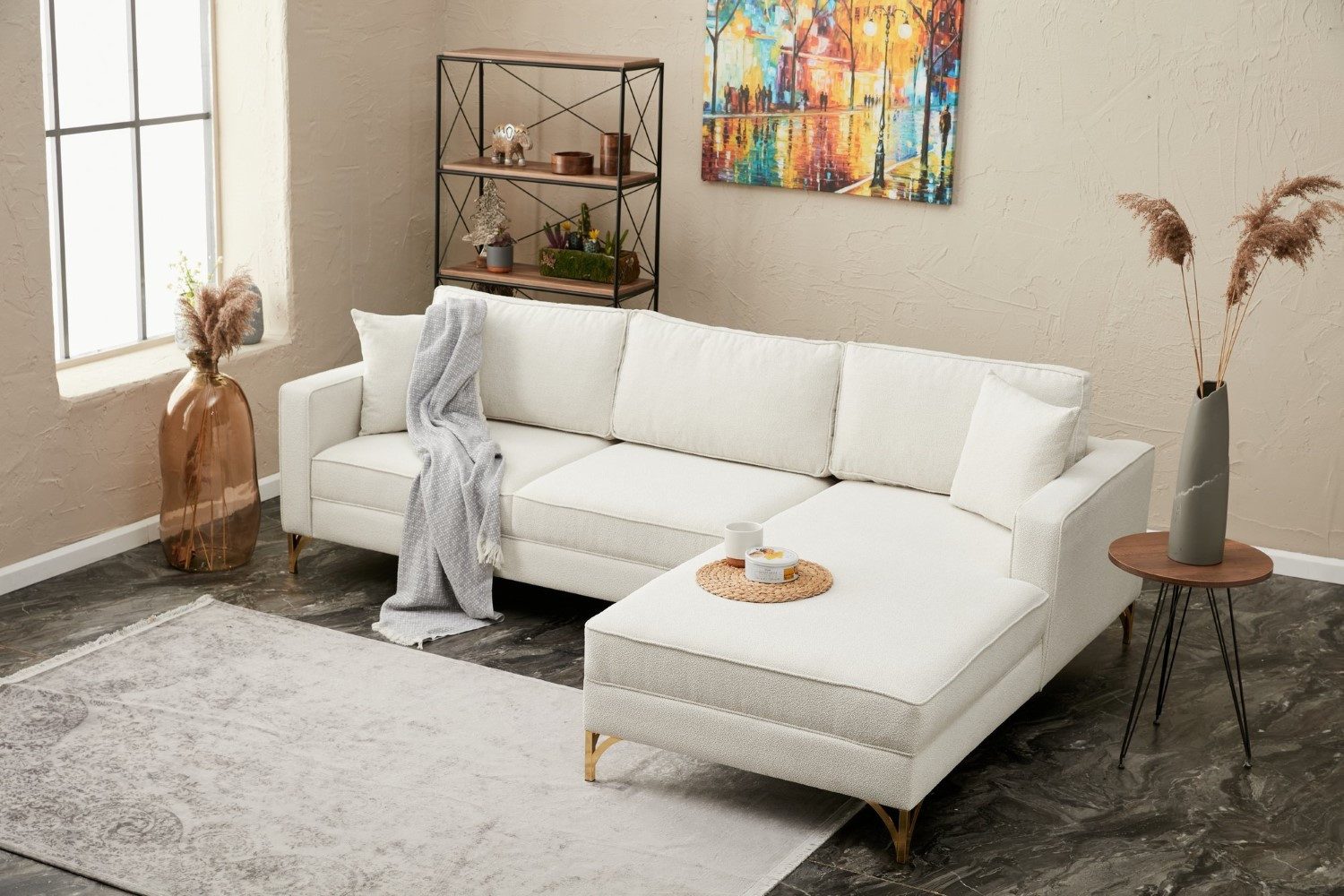 Myhomelando Ecksofa Berlin, mit losen Rückenkissen