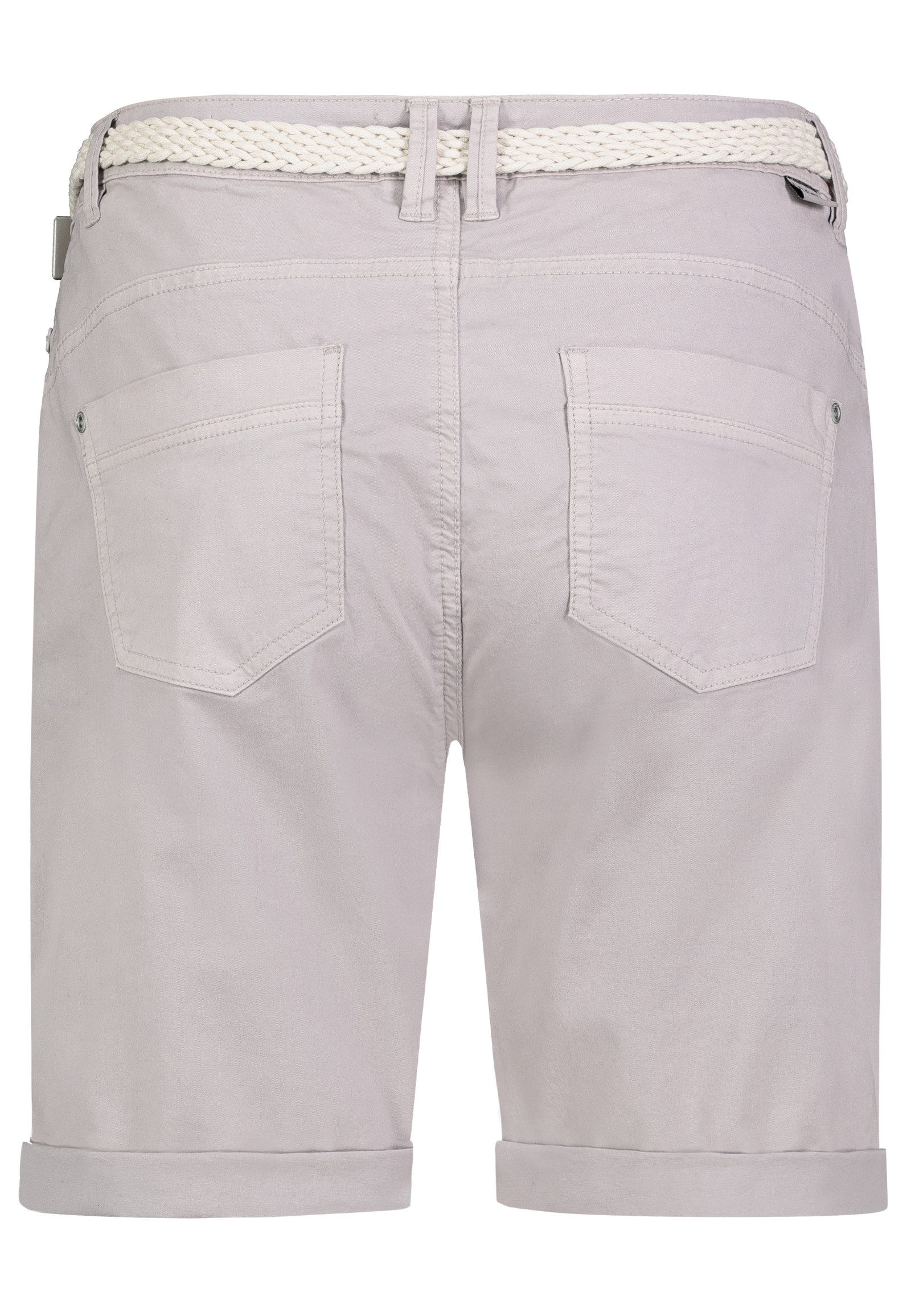 SUBLEVEL Bermudas Damen Shorts mit Gürtel Stretchshorts, schmaler Flechtgürtel – Bild 2 von 3