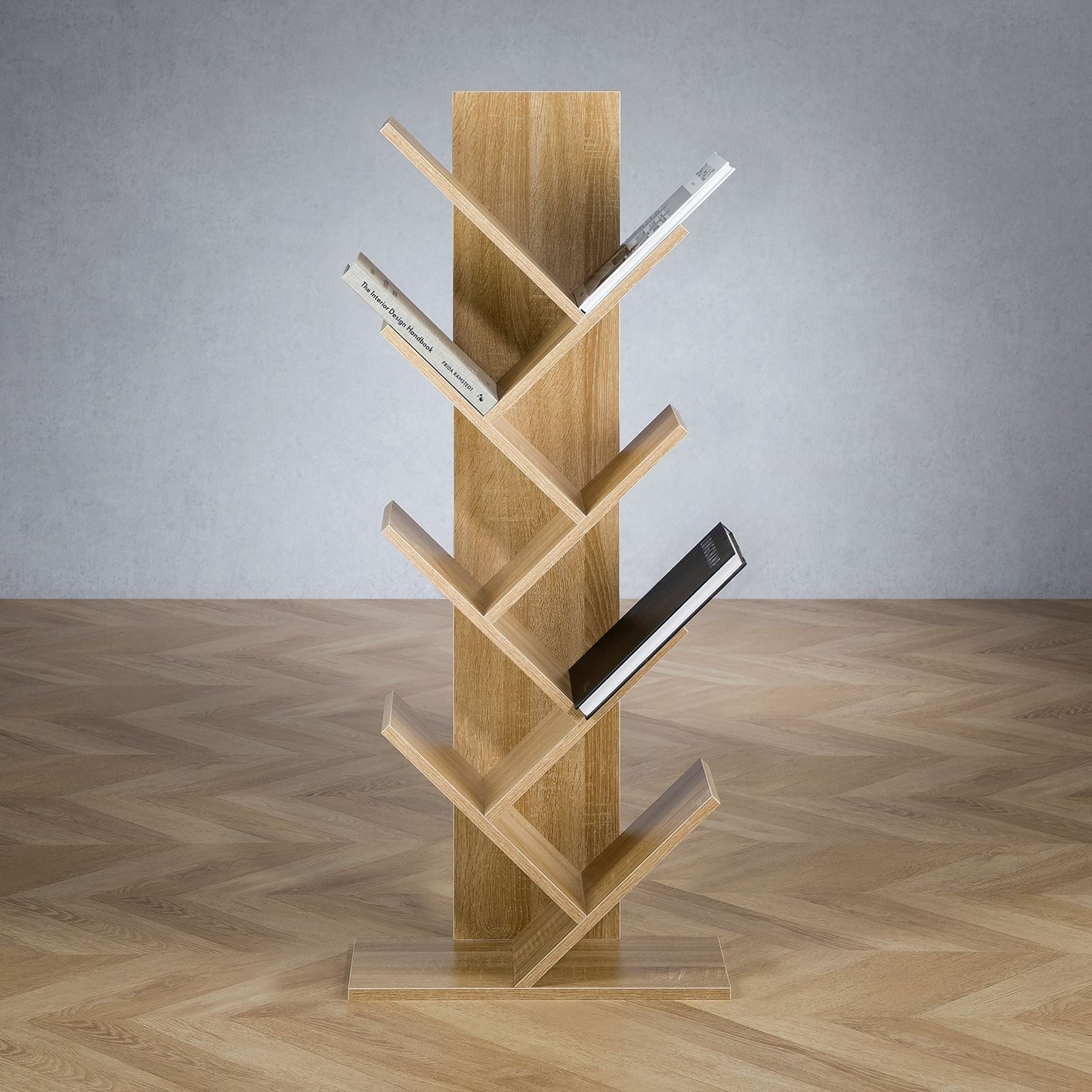 IDIMEX Bücherregal JULES, Design Regal freistehend mit 7 Ablagen Sonoma Eic günstig online kaufen