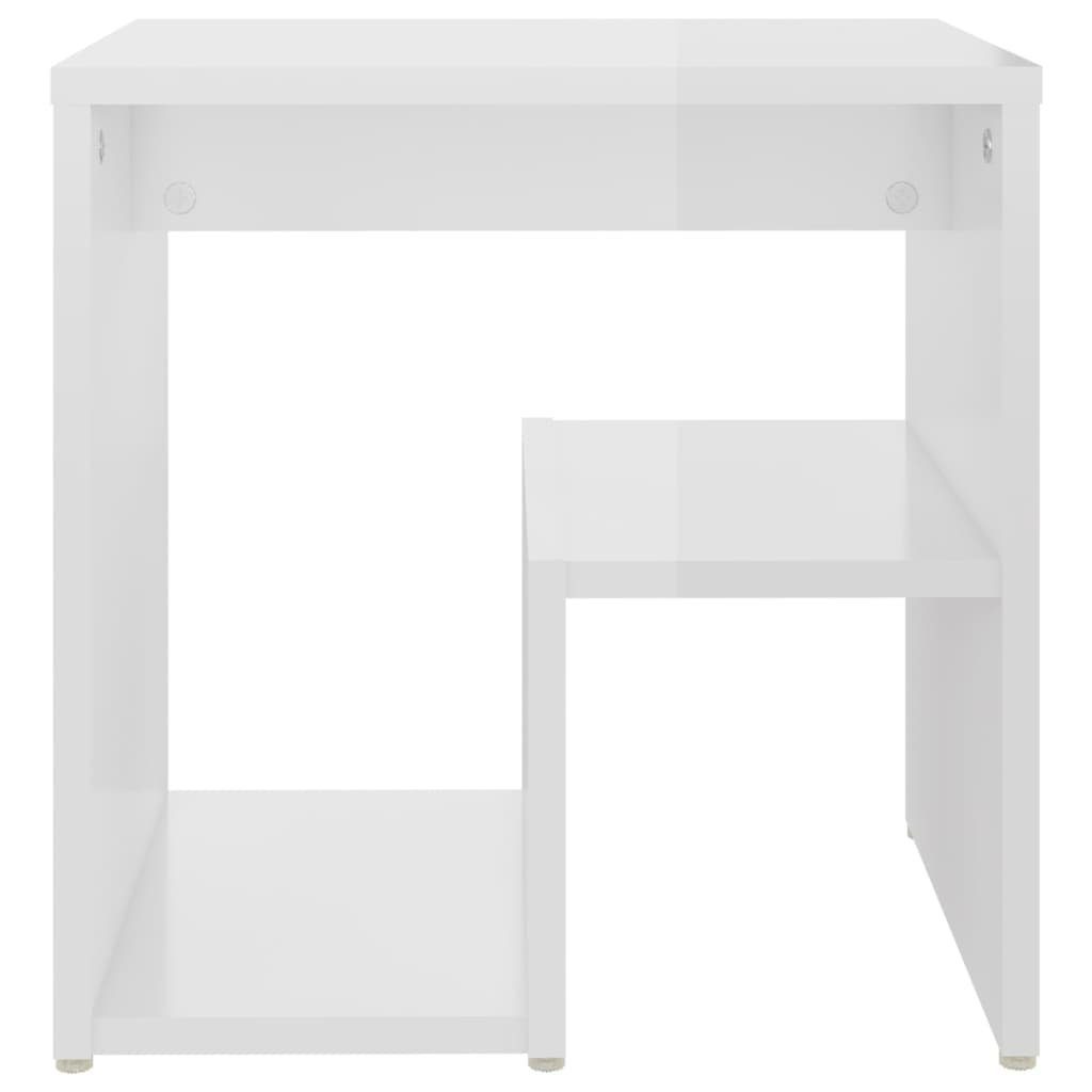 40x30x40 Nachttisch Nachttisch Hochglanz-Weiß Hochglanz-Weiß Holzwerkstoff cm vidaXL | Hochglanz-Weiß (1-St)
