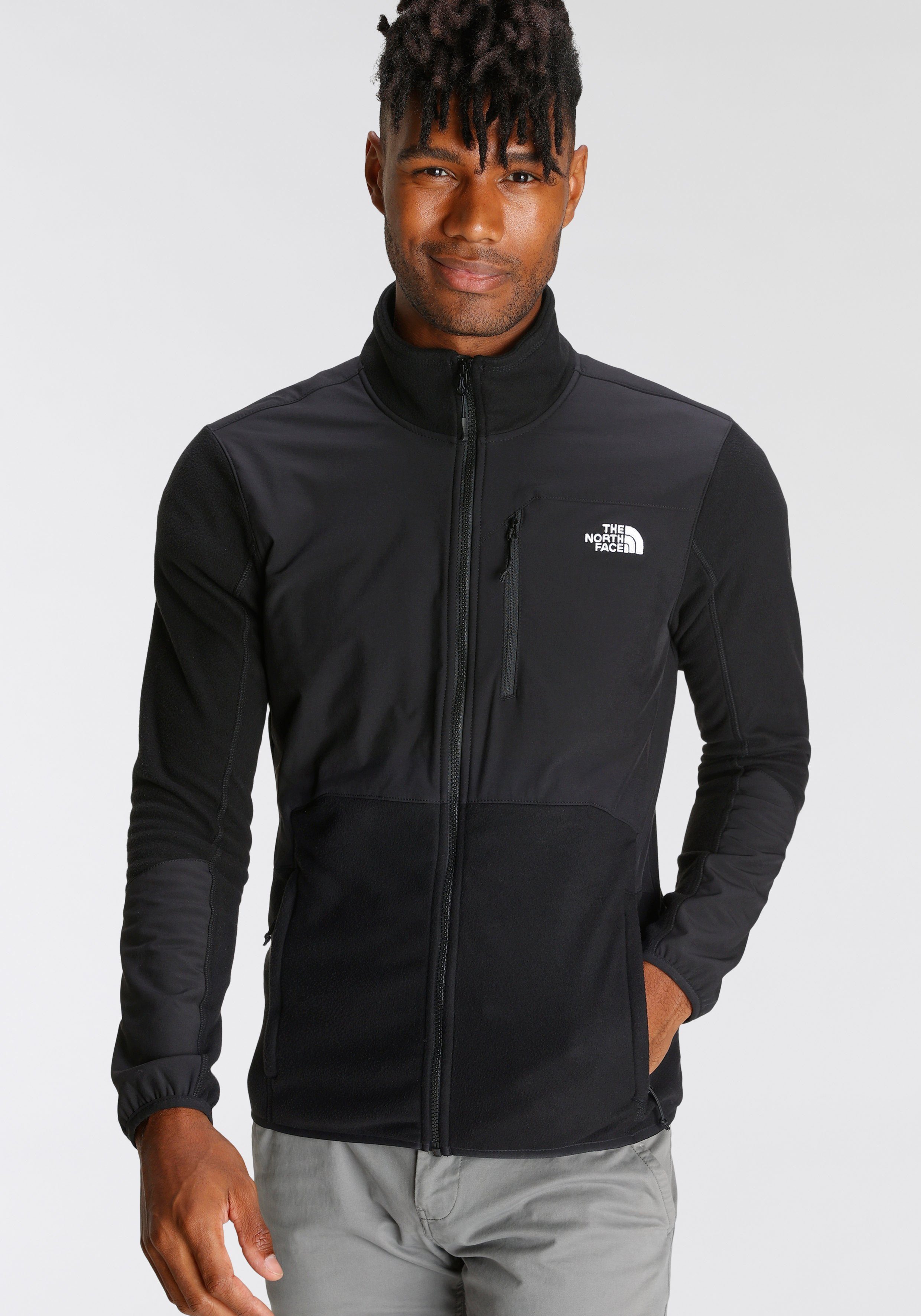 The North Face Fleecejacke M GLACIER PRO FULL ZIP mit klassischer Label-Stickerei am Schlüsselbein