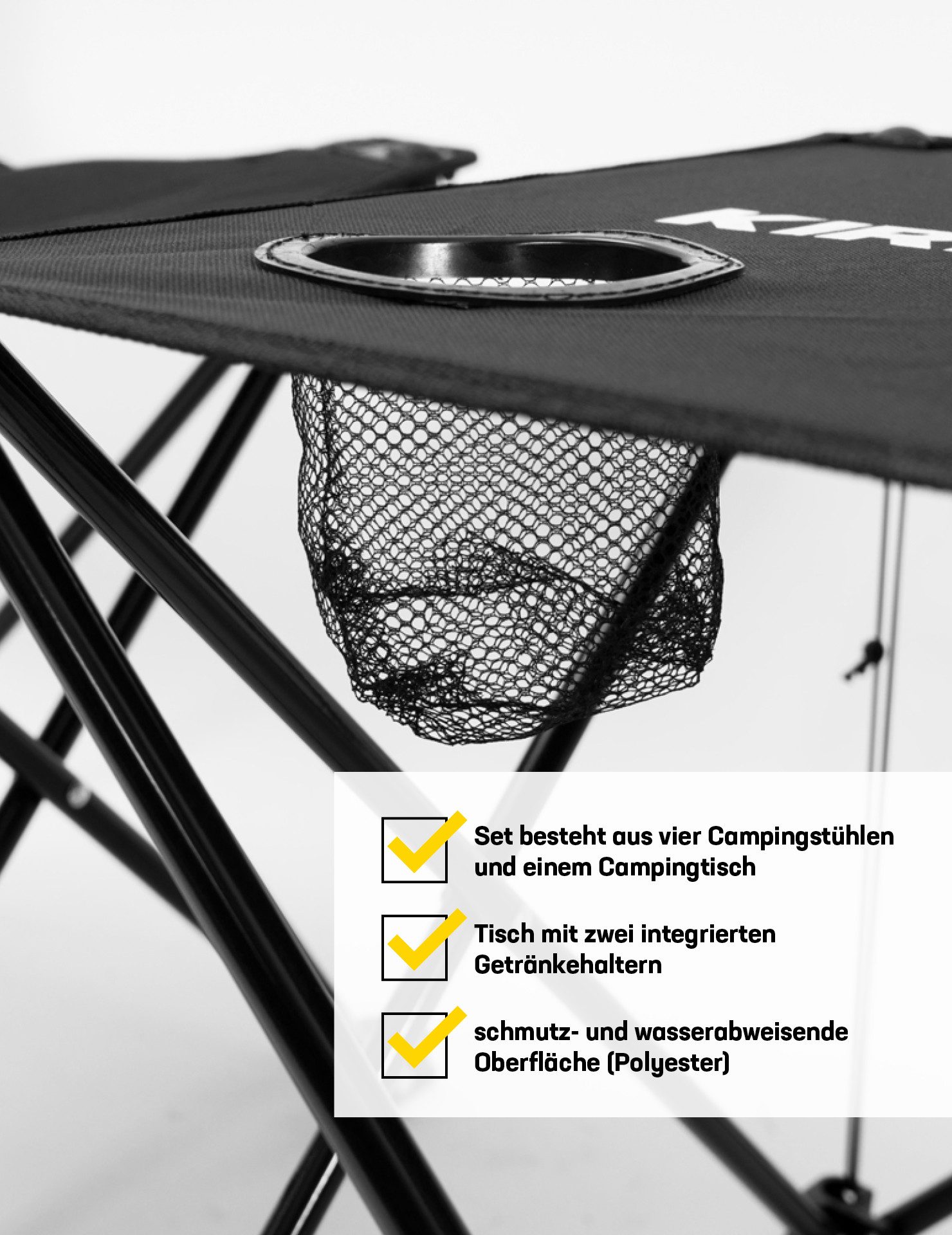 KIRKJUBOUR Essgruppe "Stjärna" Campingstühle mit Tisch günstig online kaufen
