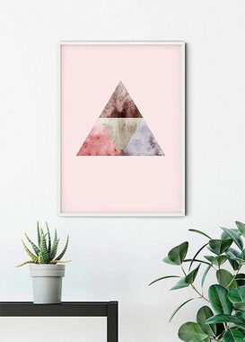 Komar Poster Triangles Top Red, Formen, Kunst (1 St), Kinderzimmer, Schlafzimmer, Wohnzimmer