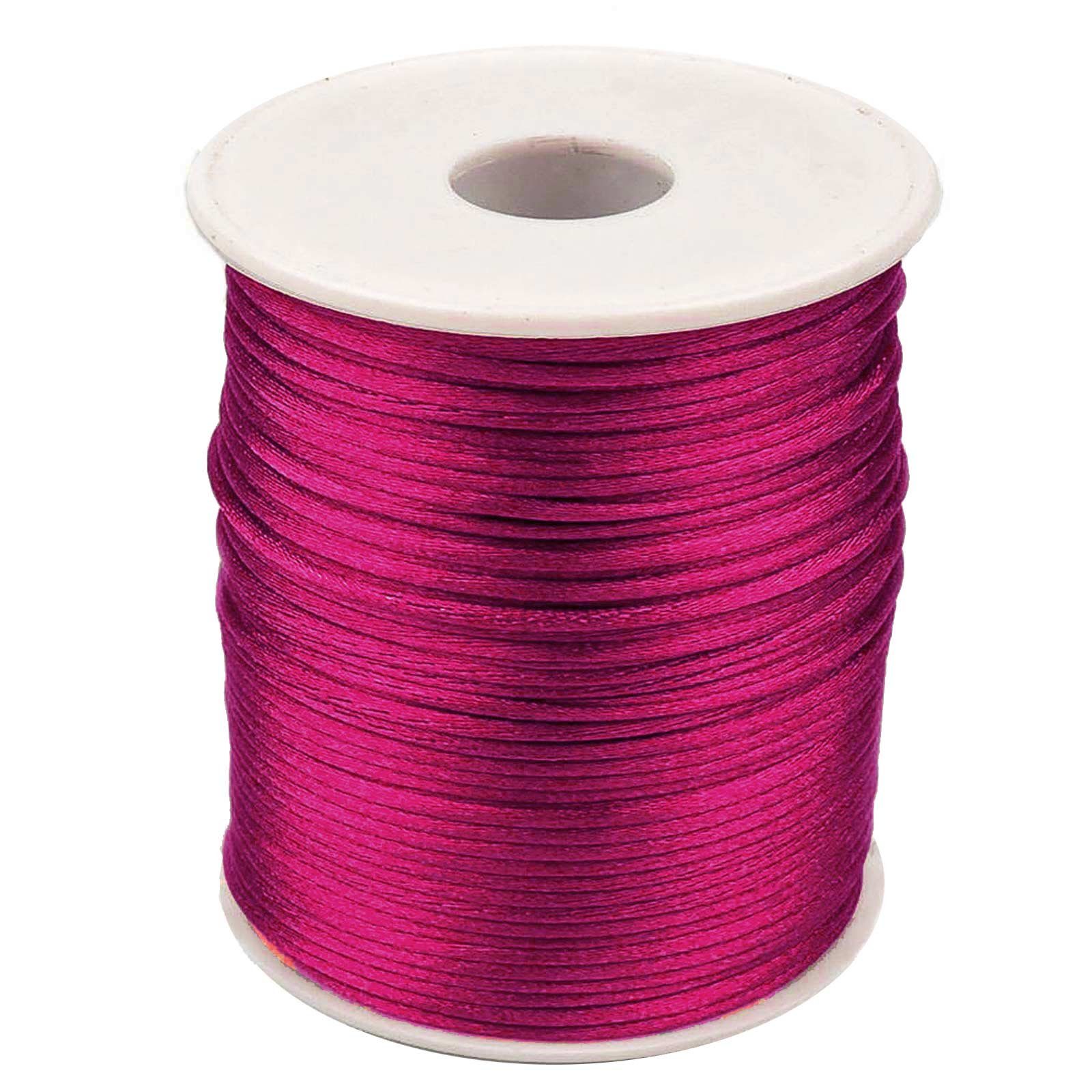 maDDma 90m Satinschnur 2mm Seil, fuchsia günstig online kaufen