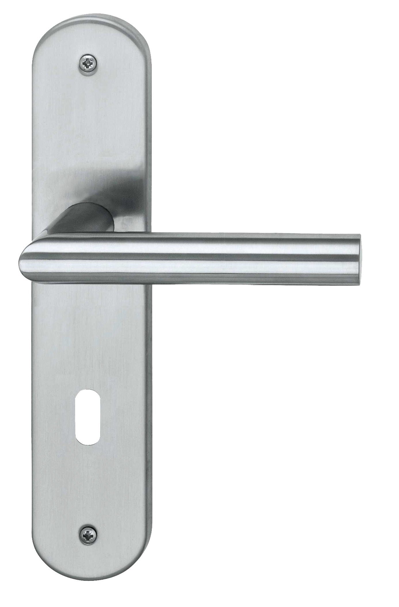 Alpertec Türbeschlag Renovierungsgarnitur für Zimmertüren mit Buntbartlochung (1 St), Edelstahl satiniert