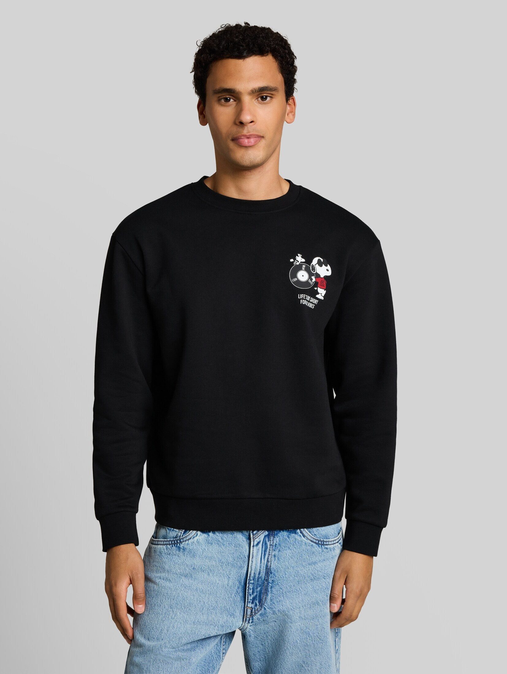 TOM TAILOR Denim Sweatshirt Strick & Sweatshirts Relaxed Fit Sweatshirt mit Snoopy-Rückenprint