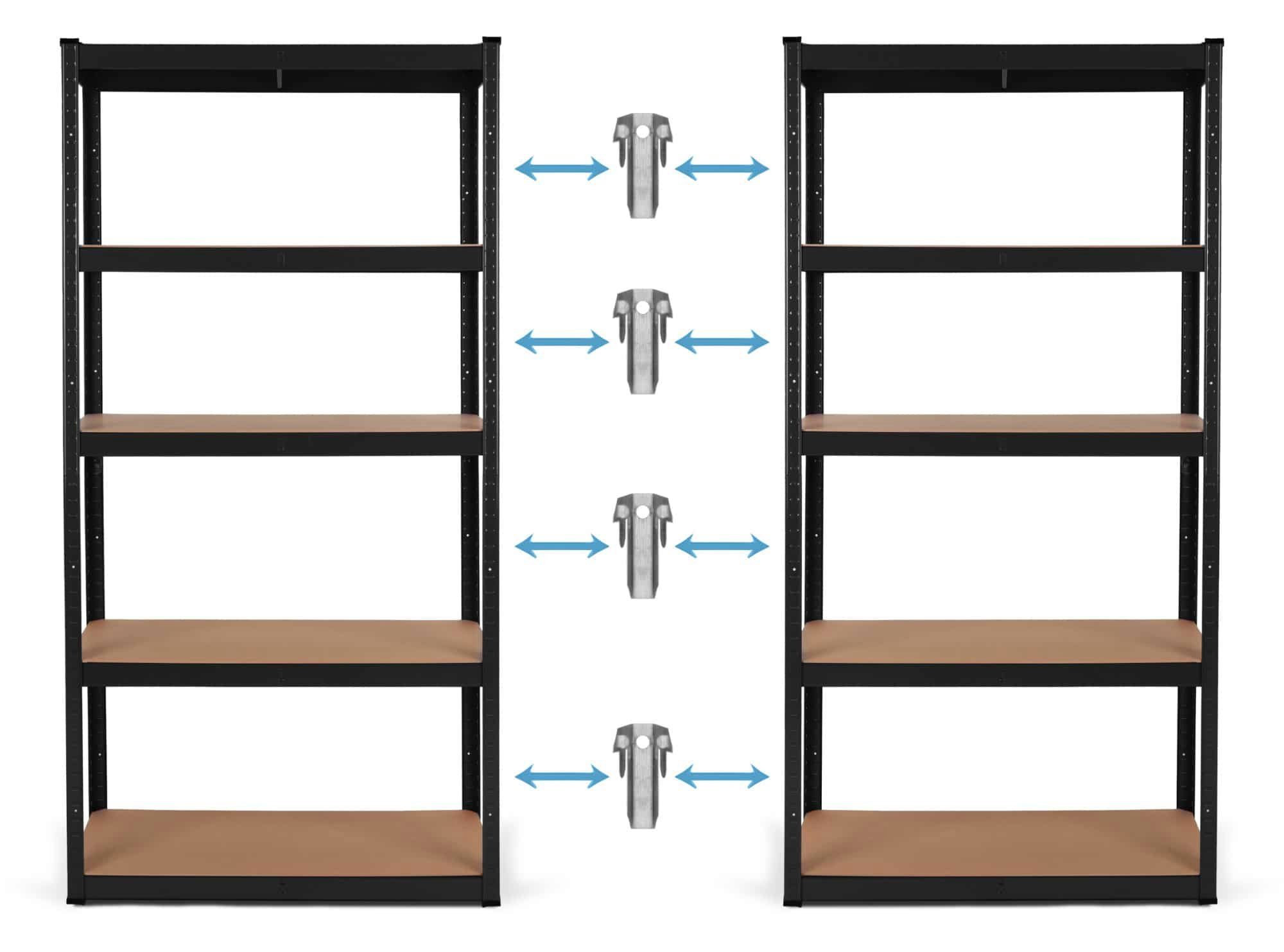 Stagecaptain Schwerlastregal Verbindungsklammern für HR-175 Heavyrack-Regal günstig online kaufen