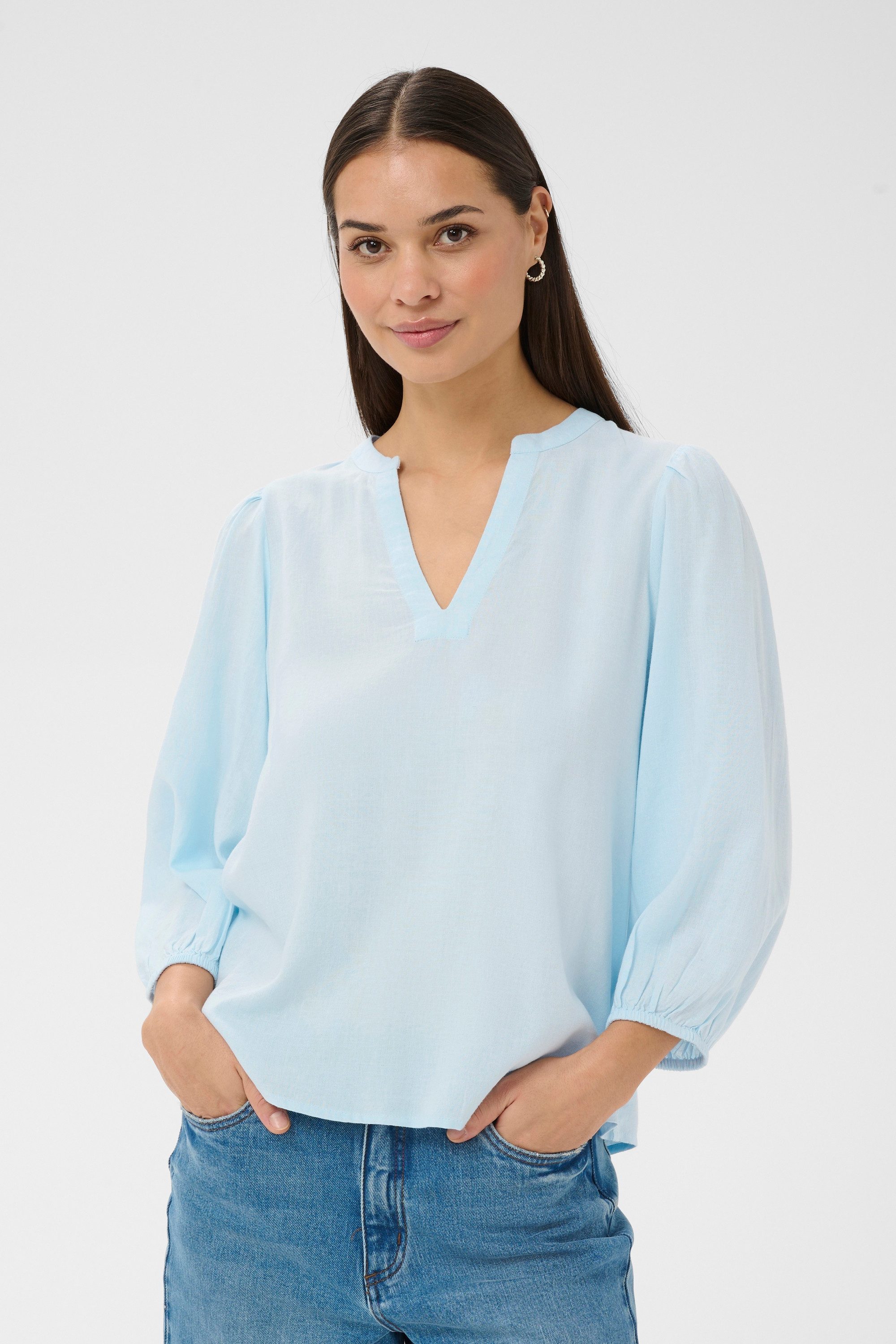 KAFFE Kurzarmbluse Kurzarm-Bluse KAmilia günstig online kaufen