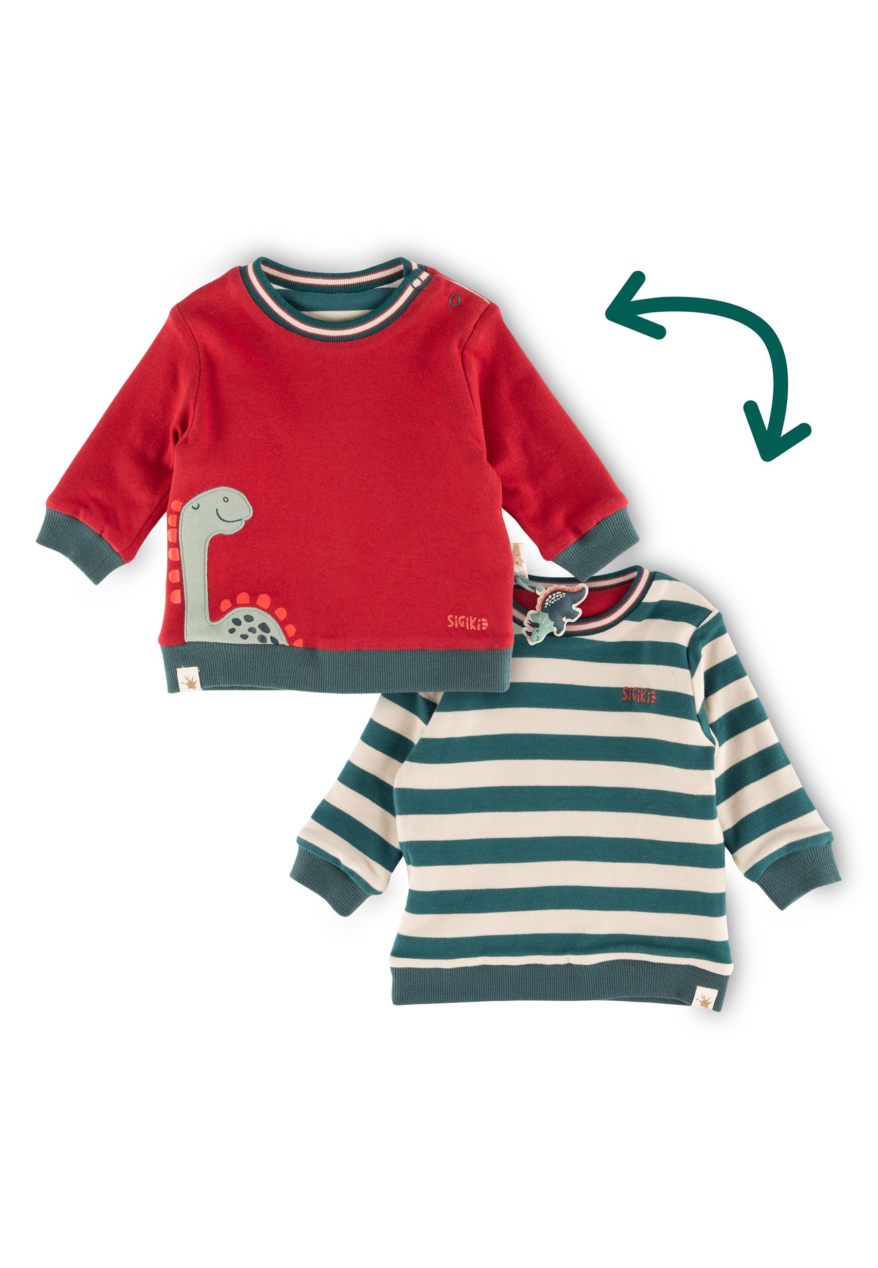 Sigikid Wendeshirt Wendeshirt dino world für Babys und Kleinkinder (1-tlg)