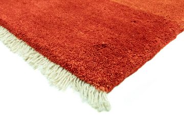 Wollteppich Gabbeh Teppich handgeknüpft rot, morgenland, rechteckig, Höhe: 18 mm, handgeknüpft