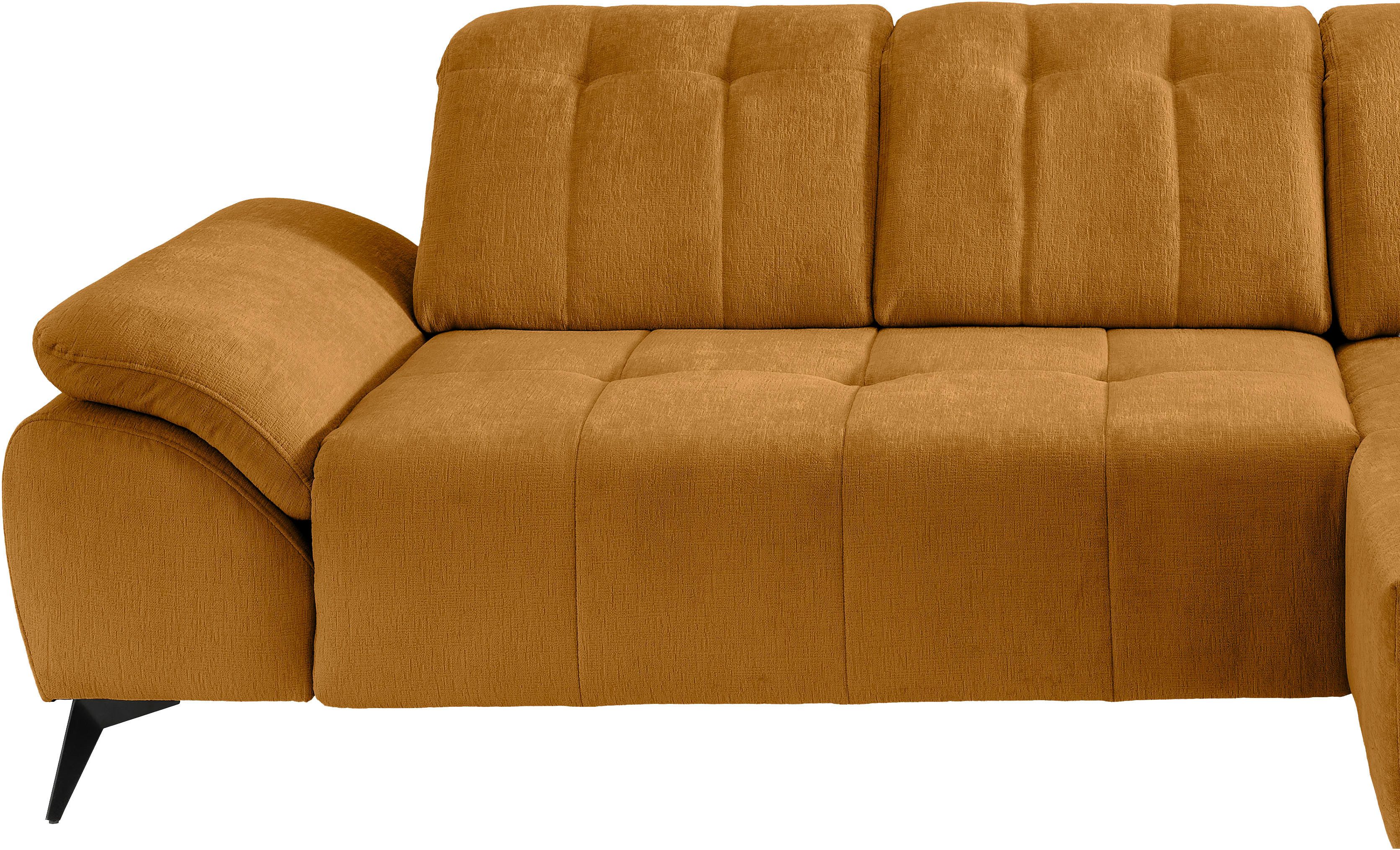Home affaire Ecksofa Lazio modern und bequem, schmale Armlehnen, tolle Detailverarbeitung, 2 Teile