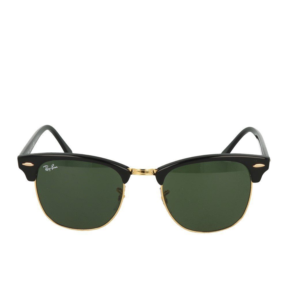 Ray-Ban Sonnenbrille Ray-Ban Clubmaster RB3016 W0365 Black On Arista Green günstig online kaufen
