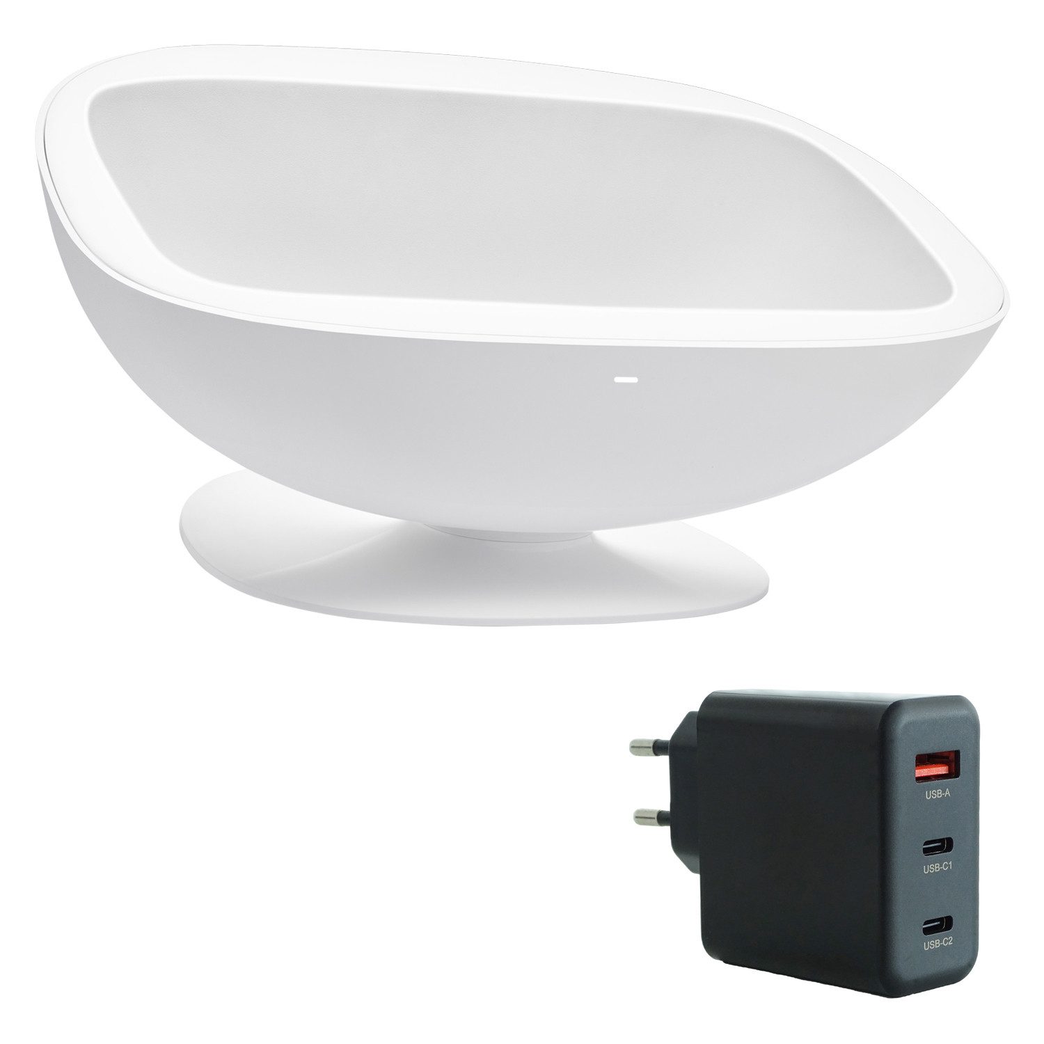 Westerngitarre Lava Music Ladestation Space Charger 36 weiss mit Netzteil
