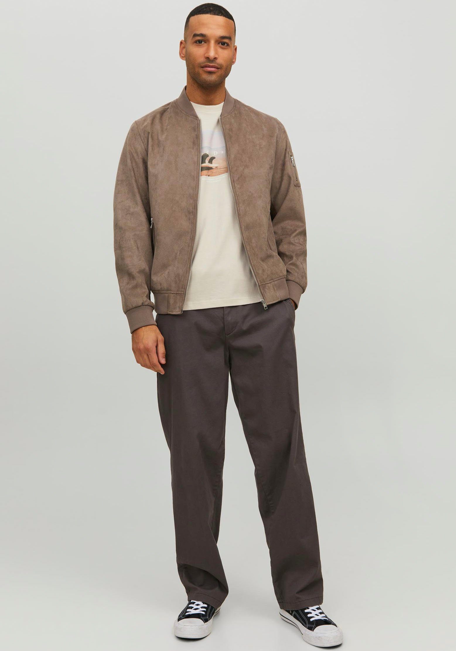 FAUX & Falcon BOMBER NOOS Blouson Jones Jack JJEROCKY SUEDE