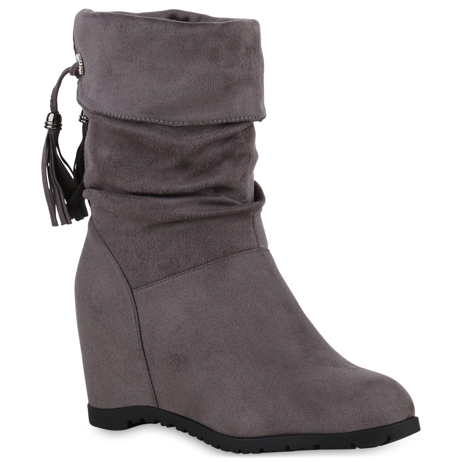 VAN HILL 840651 Keilstiefelette Schuhe