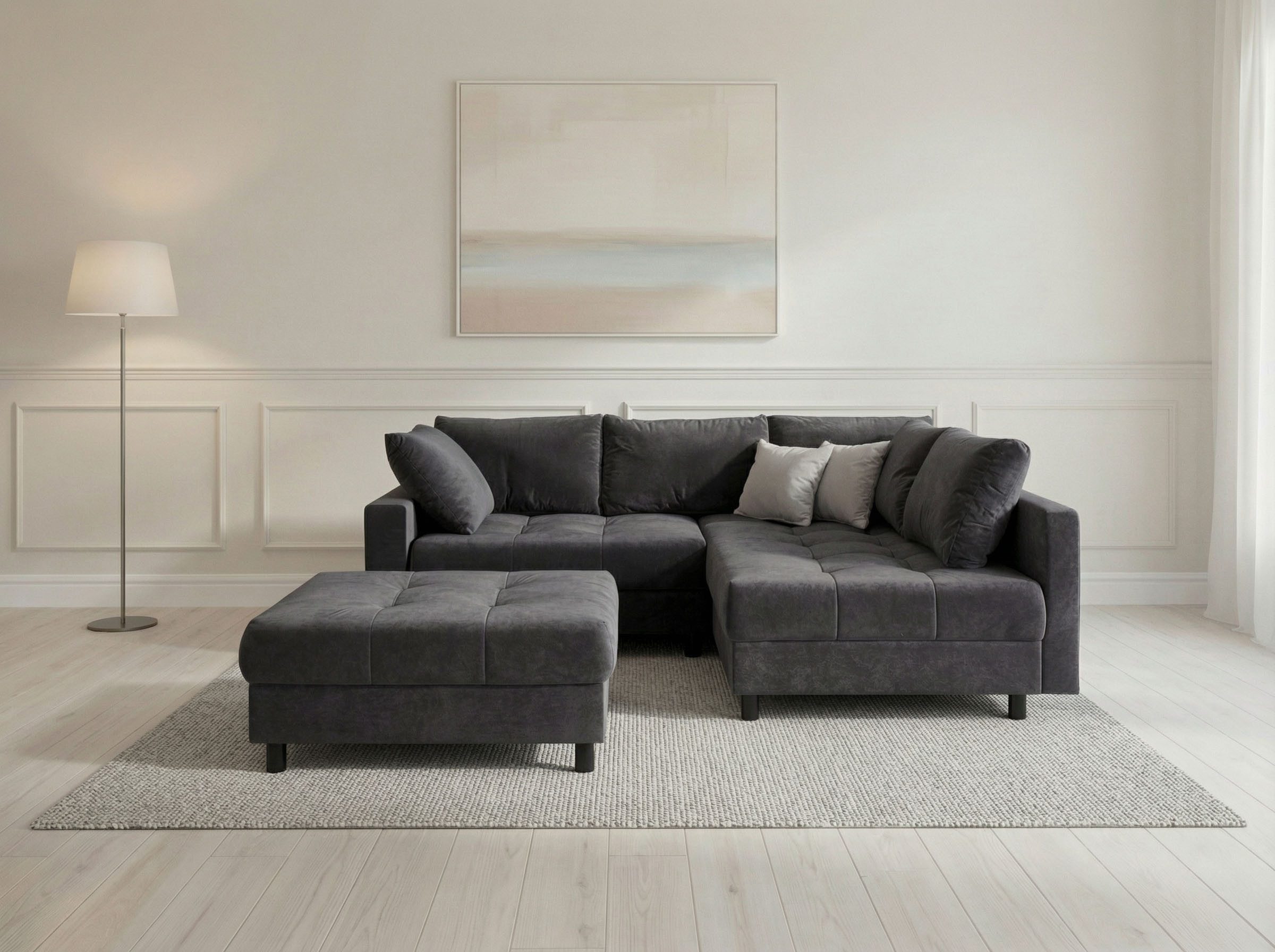 Ecksofa Antonia L-Form, B: 215 cm