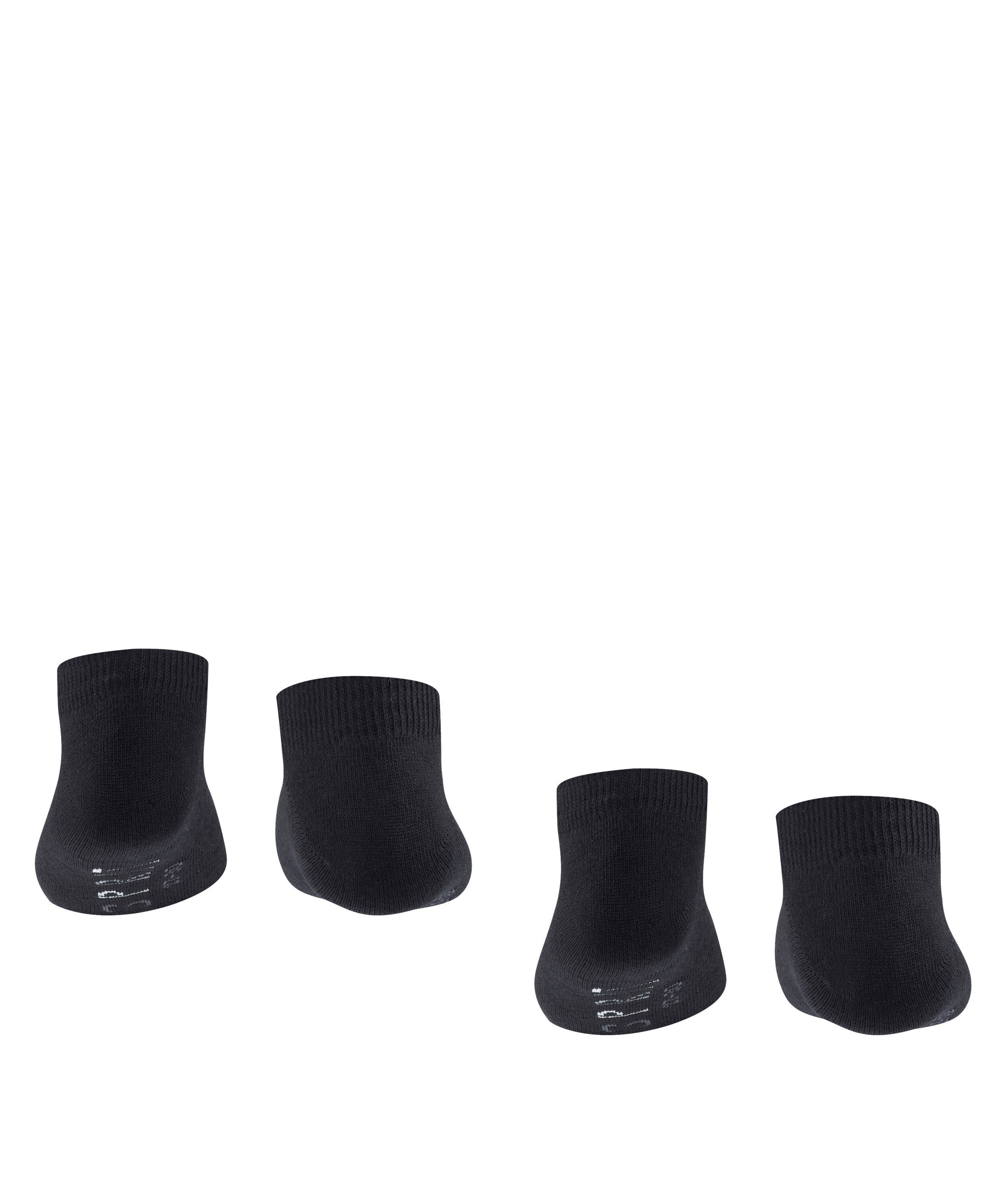 (2-Paar) black (3000) Sneakersocken aus Logo Esprit Foot Baumwollmix weichem 2-Pack