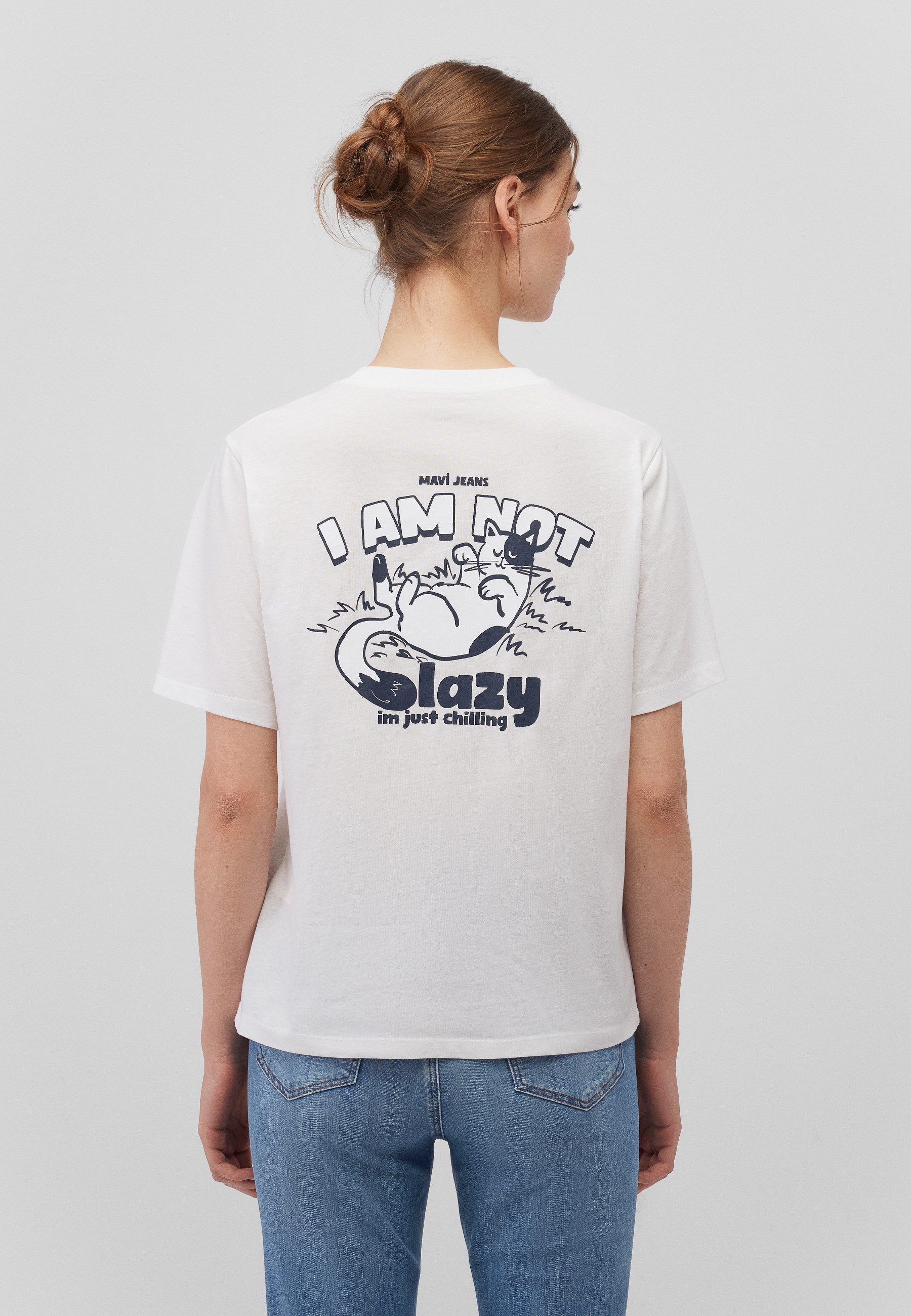 Mavi T-Shirt CAT CHILLING TEE Print günstig online kaufen