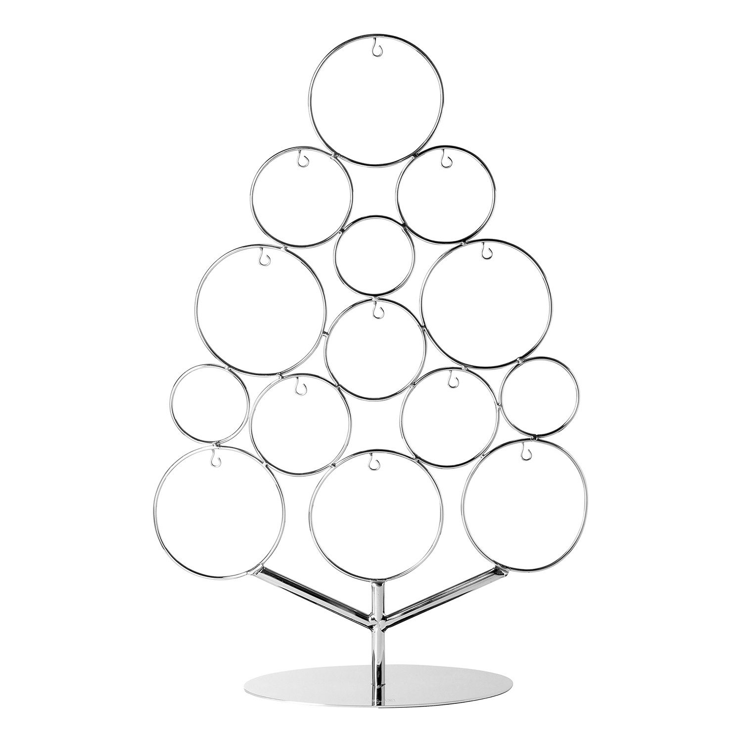 Fink Вешалки для украшений GABBIE Deko Baum für Anhänger - silber - Edelstahl - H. 64cm x B. 43cm (1x Anhänger, 1 St., Christbaumschmuck - Weihnachtskugeln - Weihnachtsschmuck), Edelstahl Christbaumschmuck: Weihnachtskugeln & Weihnachtsschmuck Set