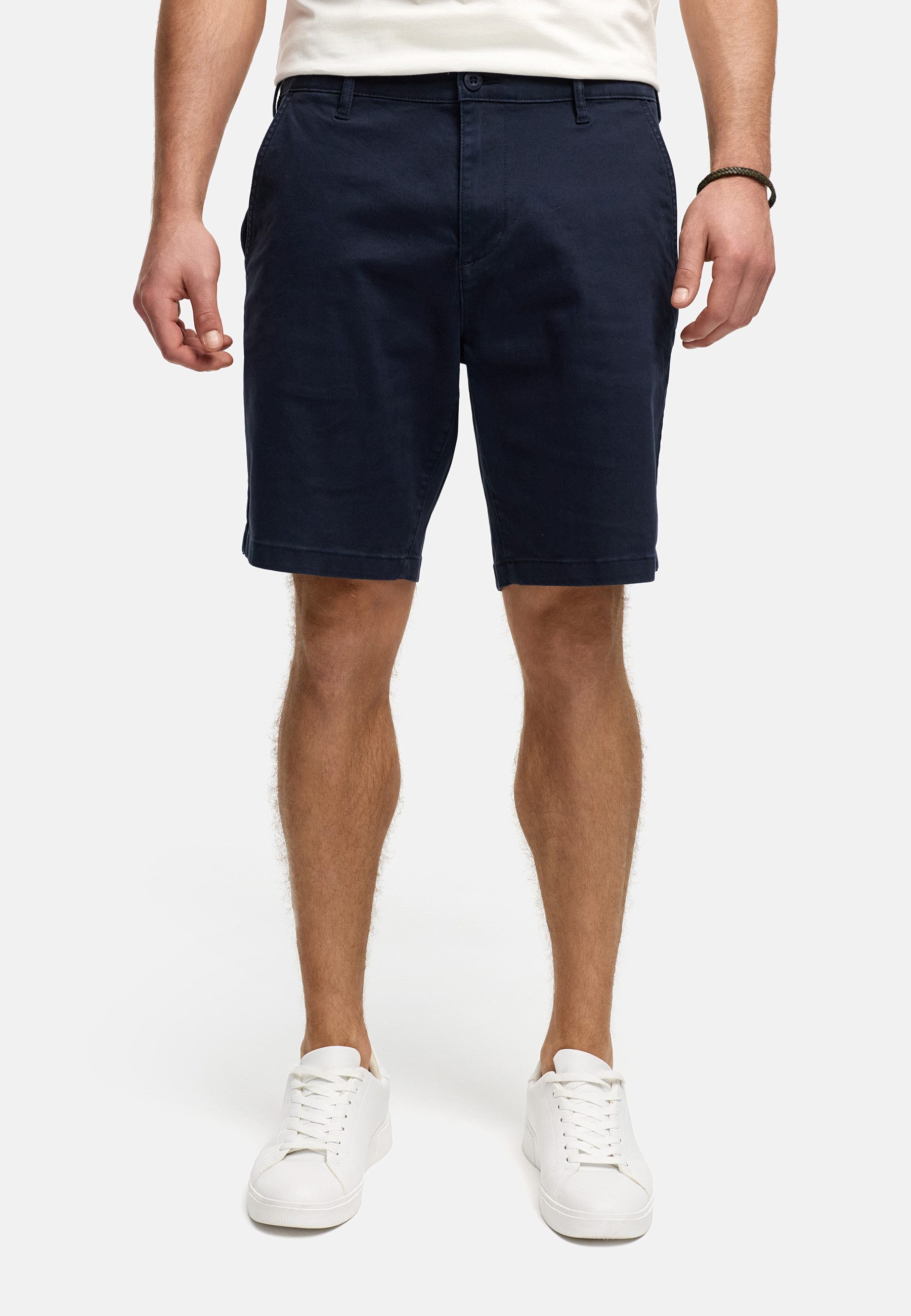 Indicode Chinoshorts Herren INSeven Chino Shorts Herrenshorts mit dezenten Gesäßtaschen