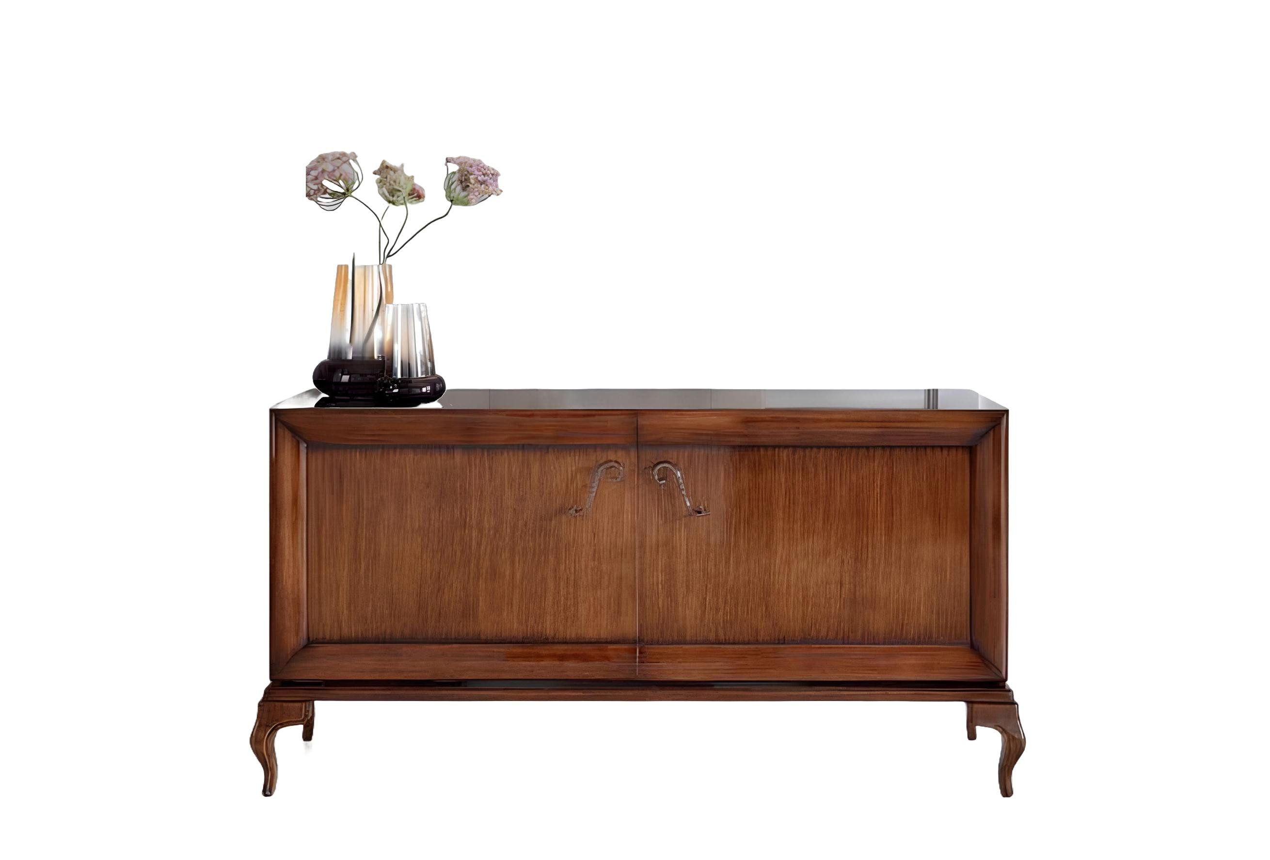 Xlmoebel Sideboard Luxuriöse Wohnzimmermöbel aus Holz in brauner Farbe: Schrankkommode (1 St., Sideboard), Hergestellt in Europa