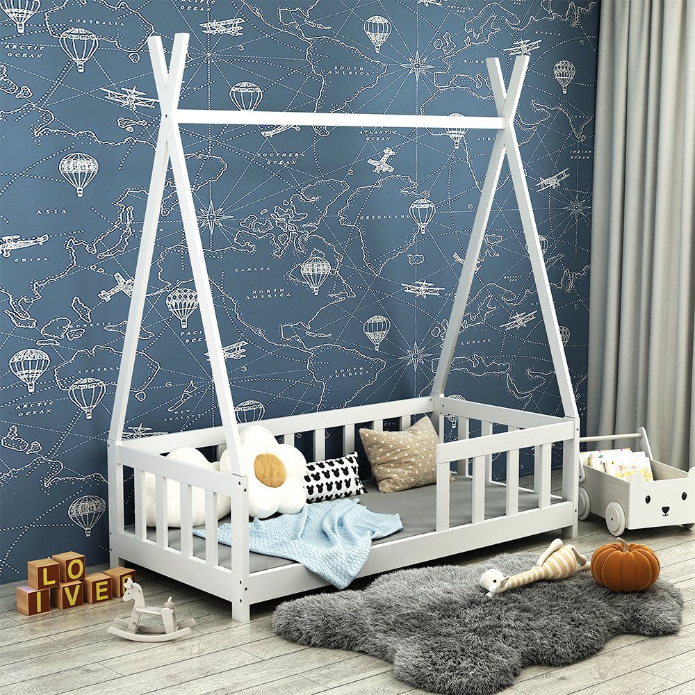 VitaliSpa® Kinderbett Susanna, Weiß, 70x140 cm günstig online kaufen