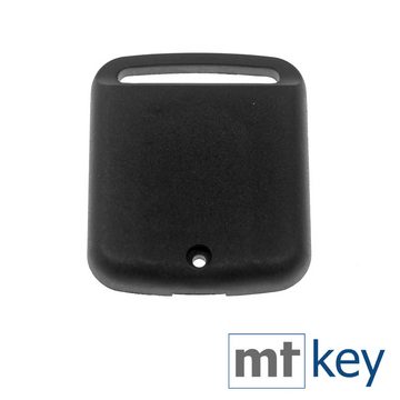 mt-key Auto Schlüssel Austausch Gehäuse 2 Tasten + Rohling + passende CR2032 Knopfzelle, CR2032 (3 V), für Nissan Qashqai Micra Note X-Trail Almera Funk Fernbedienung